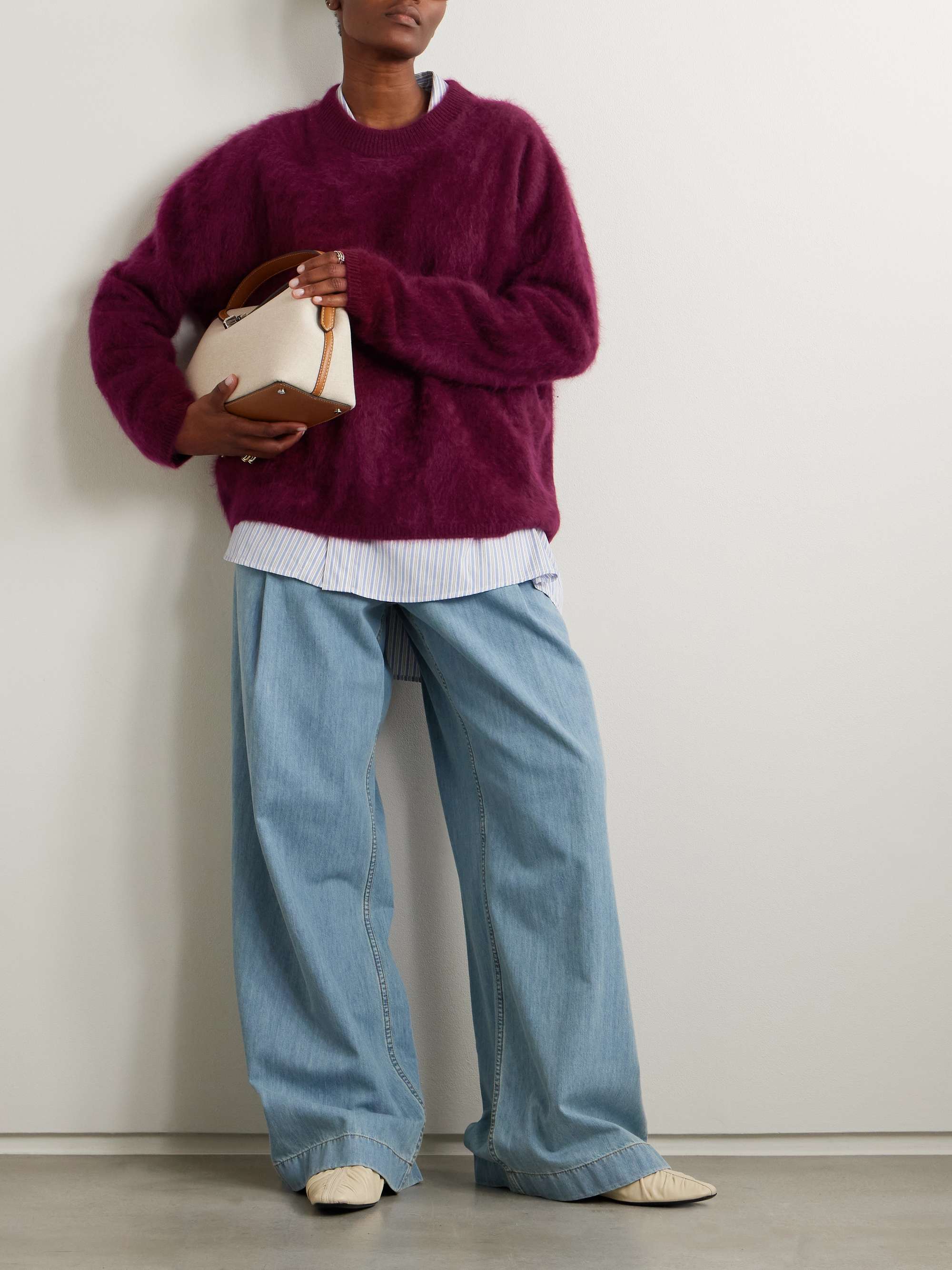 Natalia brushed-cashmere sweater view