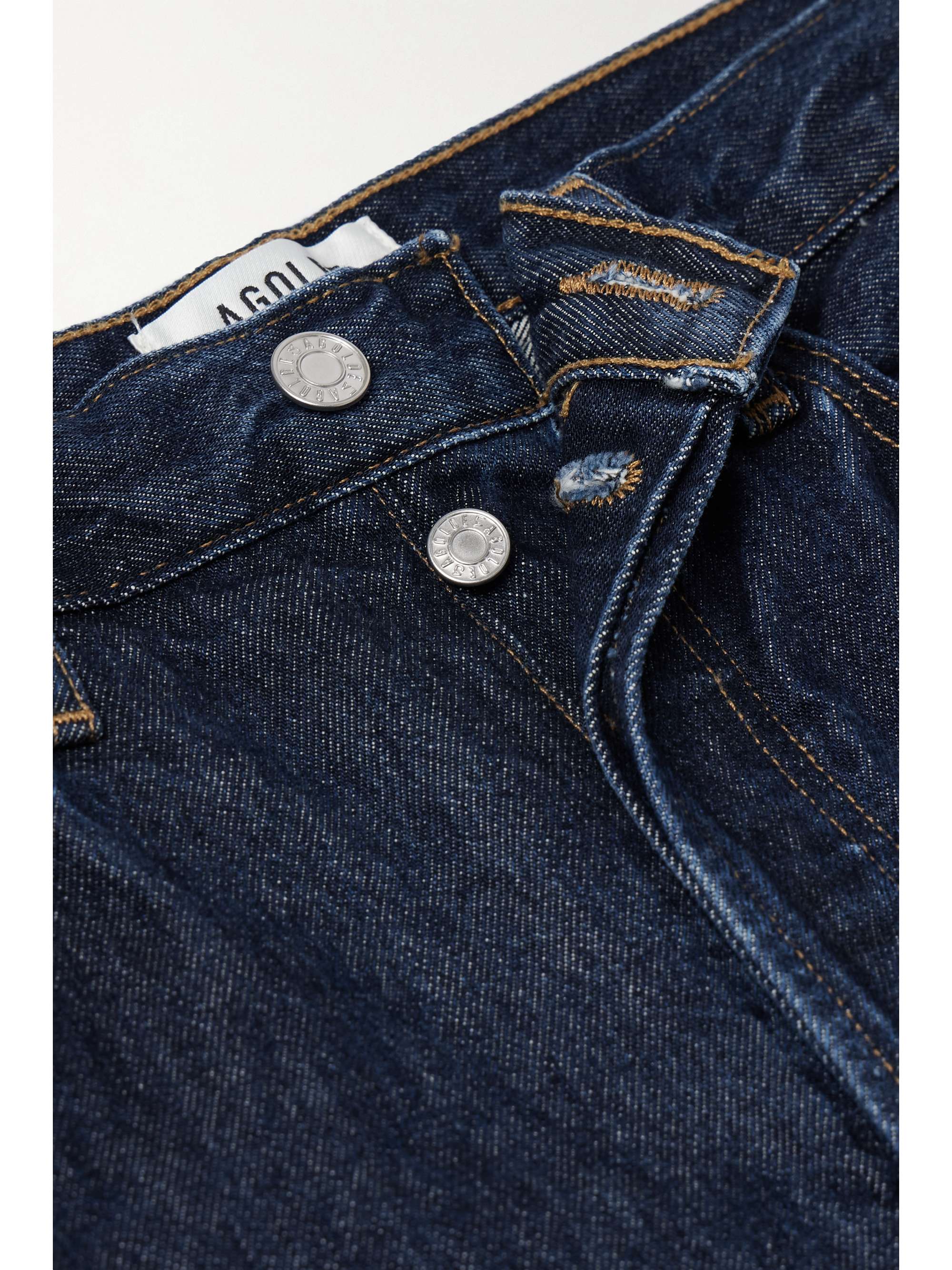 + NET SUSTAIN '90s Pinch Waist Long high-rise straight-leg organic jeans view