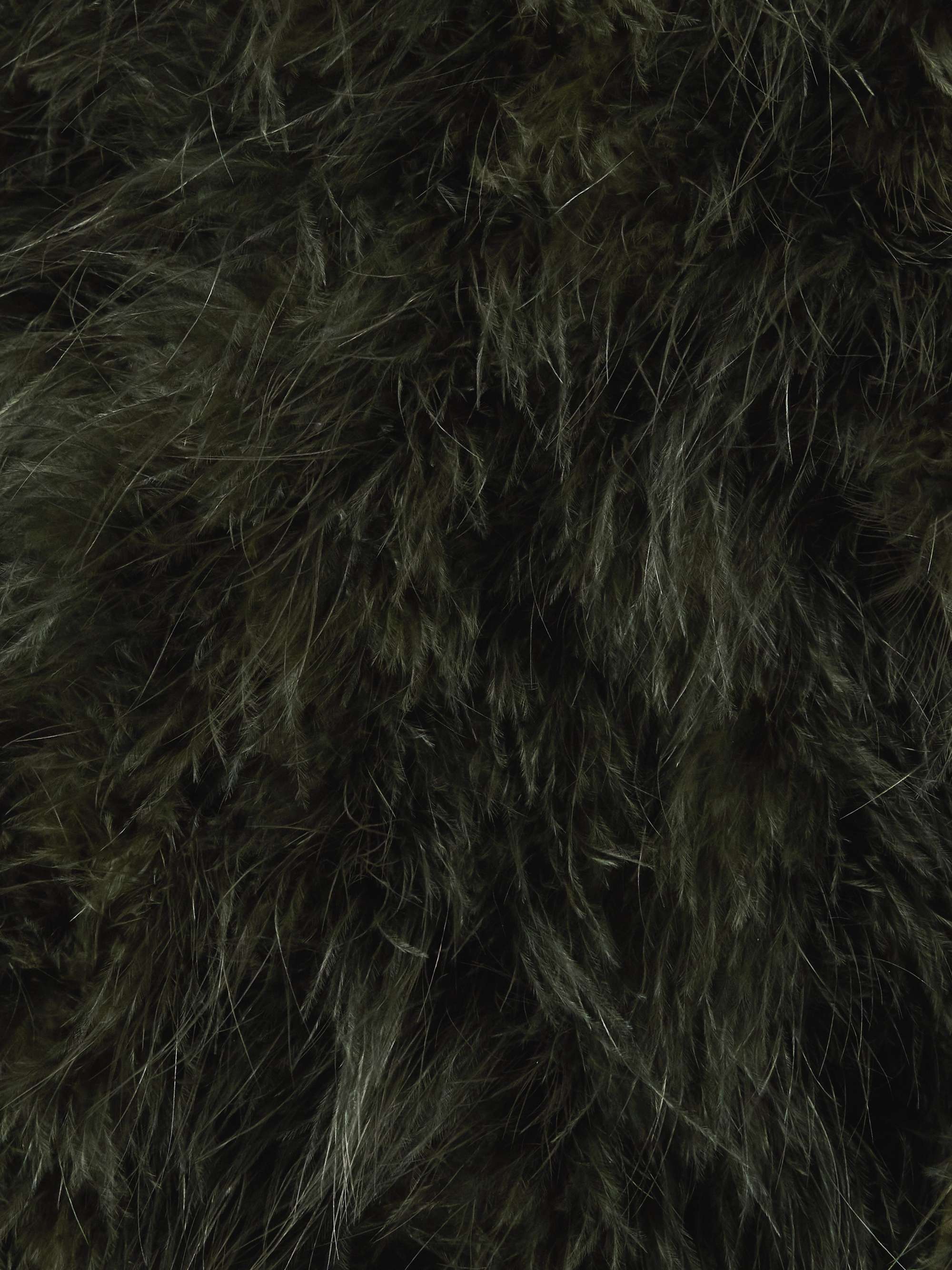 Cropped feather jacket view