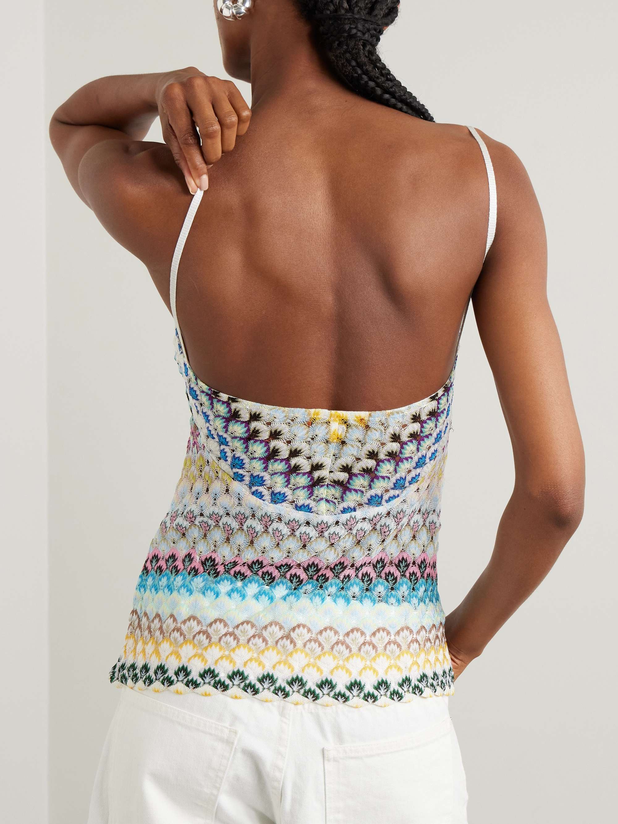 Crochet-knit camisole view