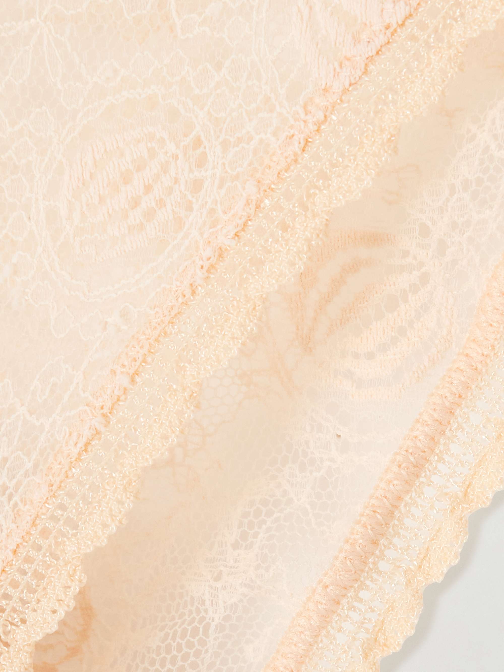 Agate stretch-Leavers lace briefs view
