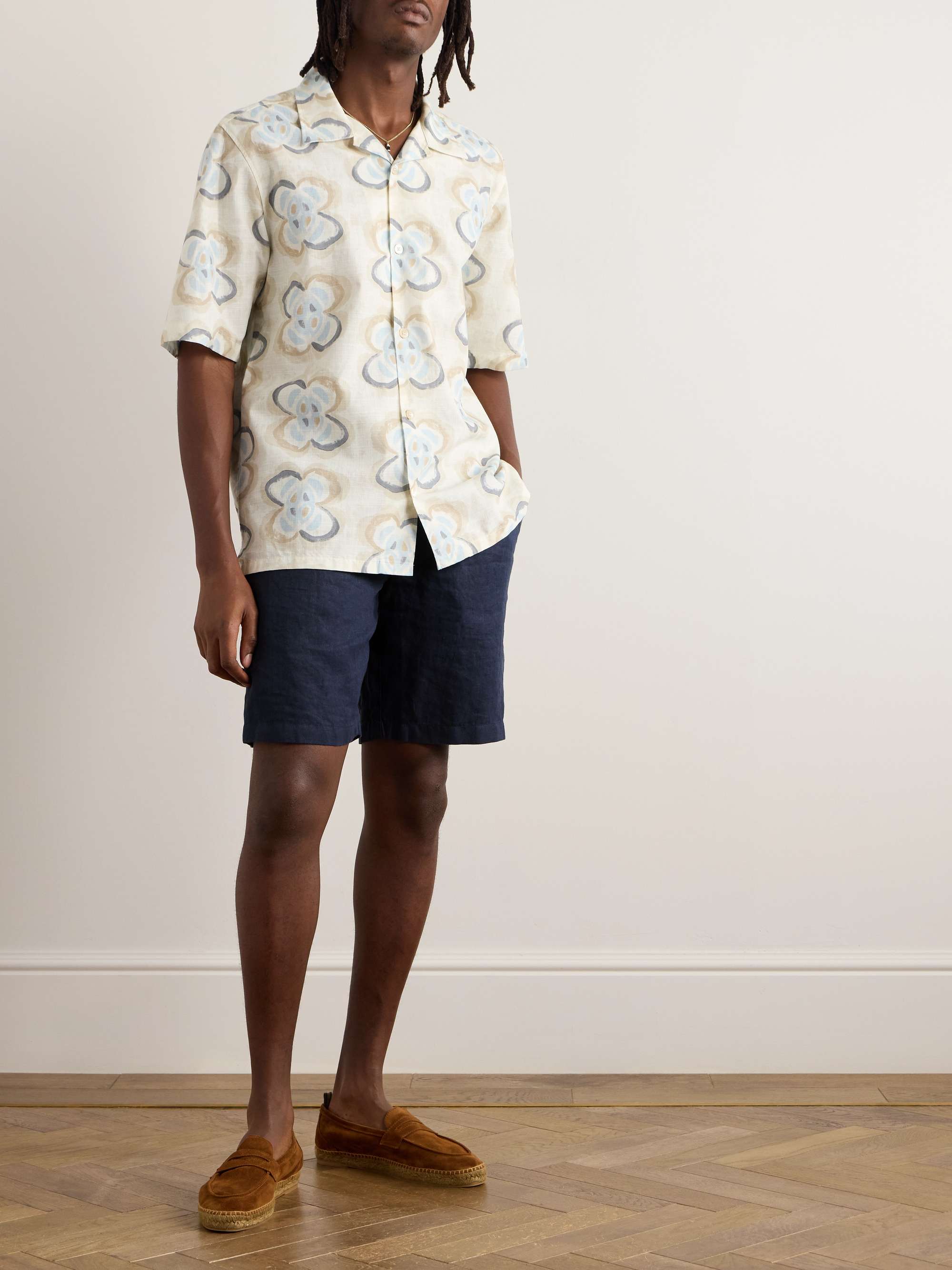 Norwich Slim-Fit Linen Shorts view
