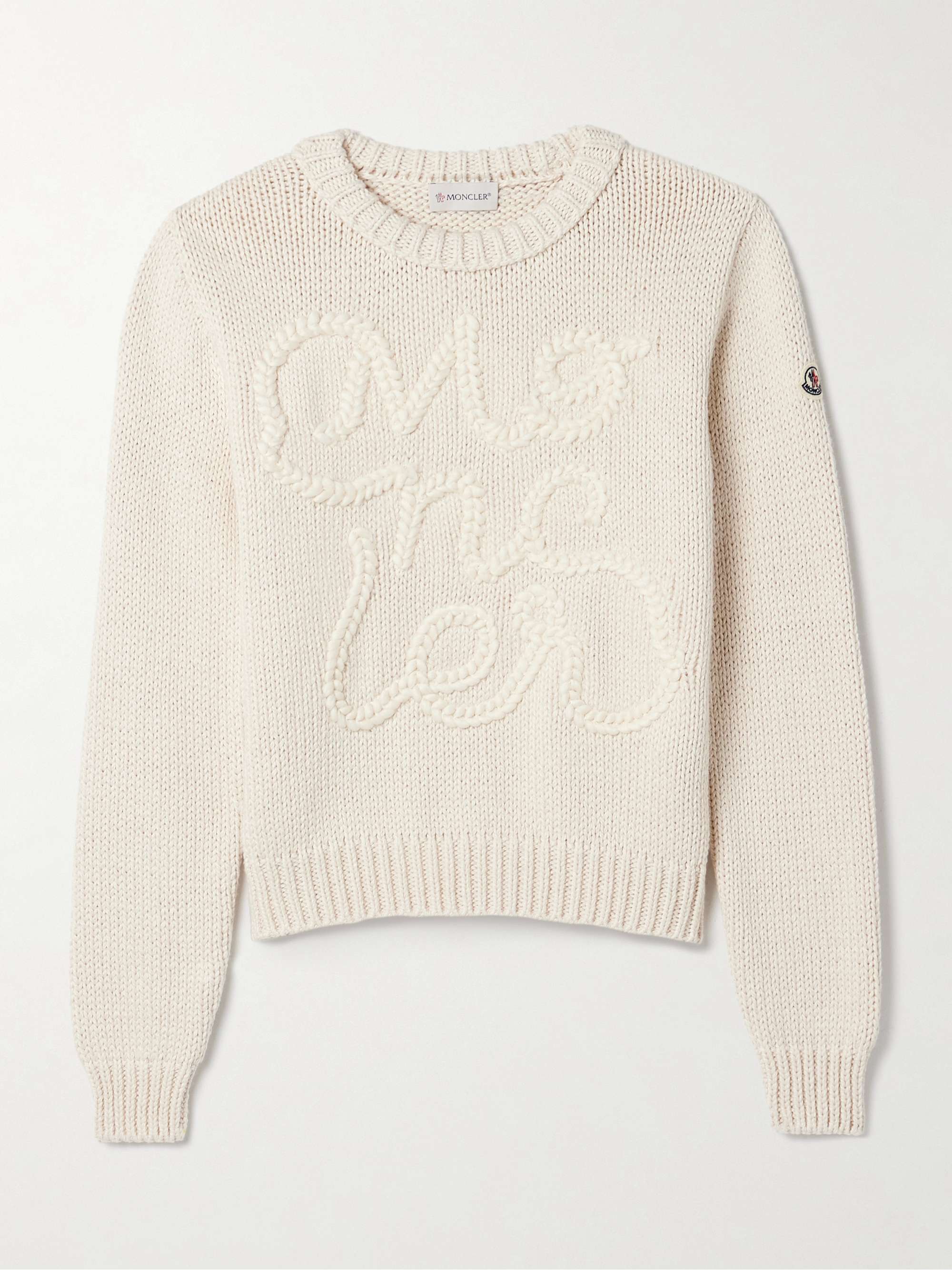 Embroidered cotton sweater view