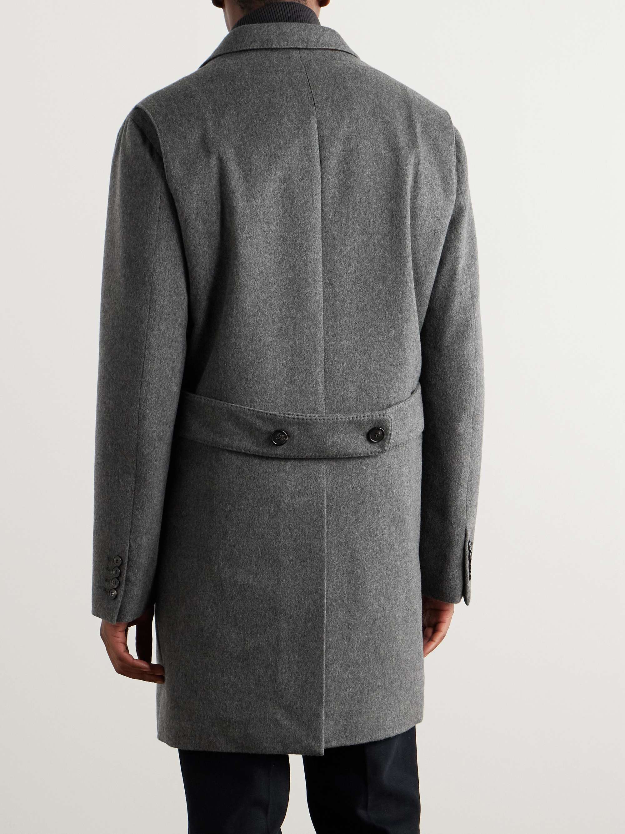Martingala Suede-Trimmed Storm System® Cashmere Coat view