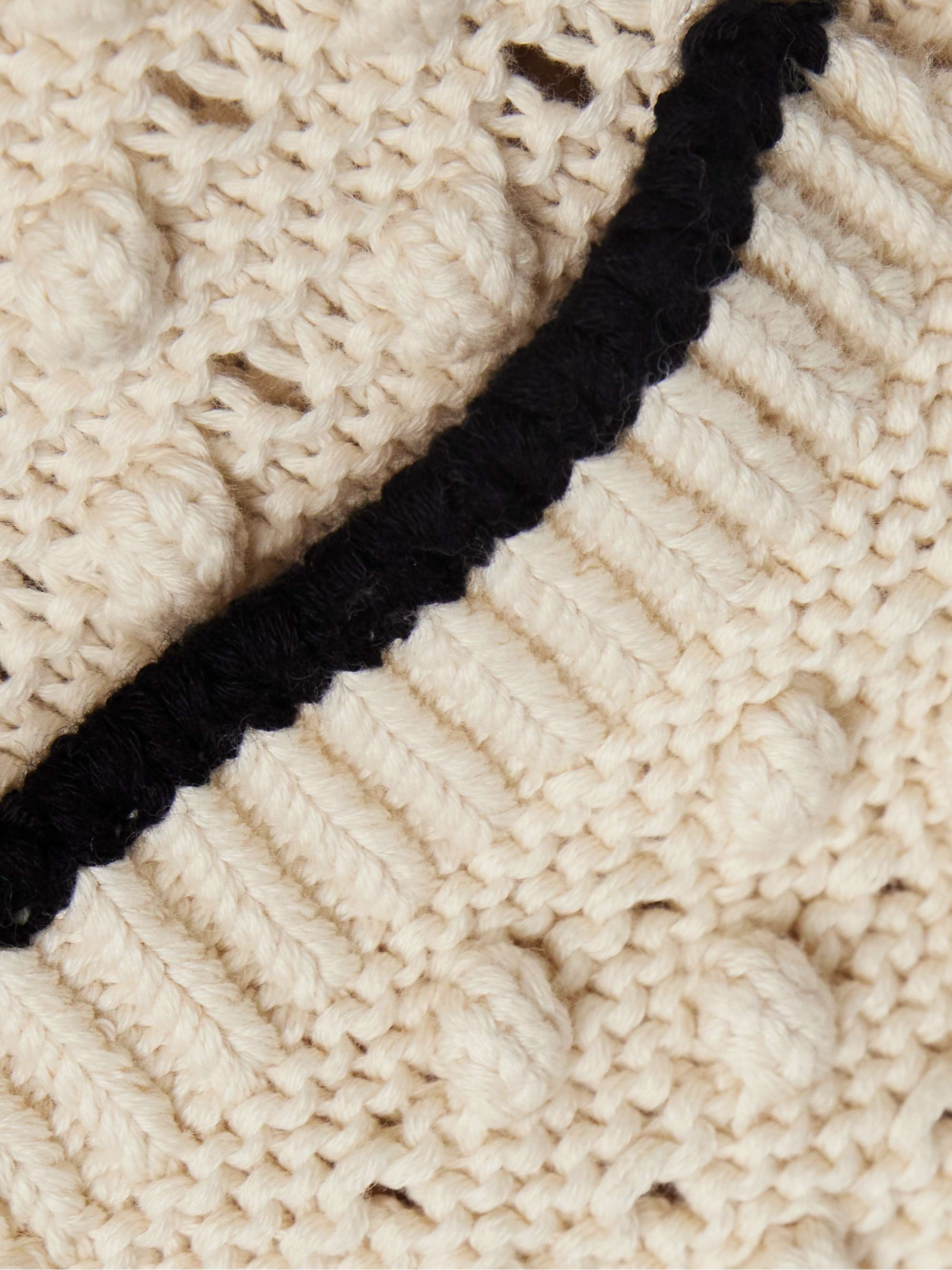 The Bauble textured-knit cotton cardigan view