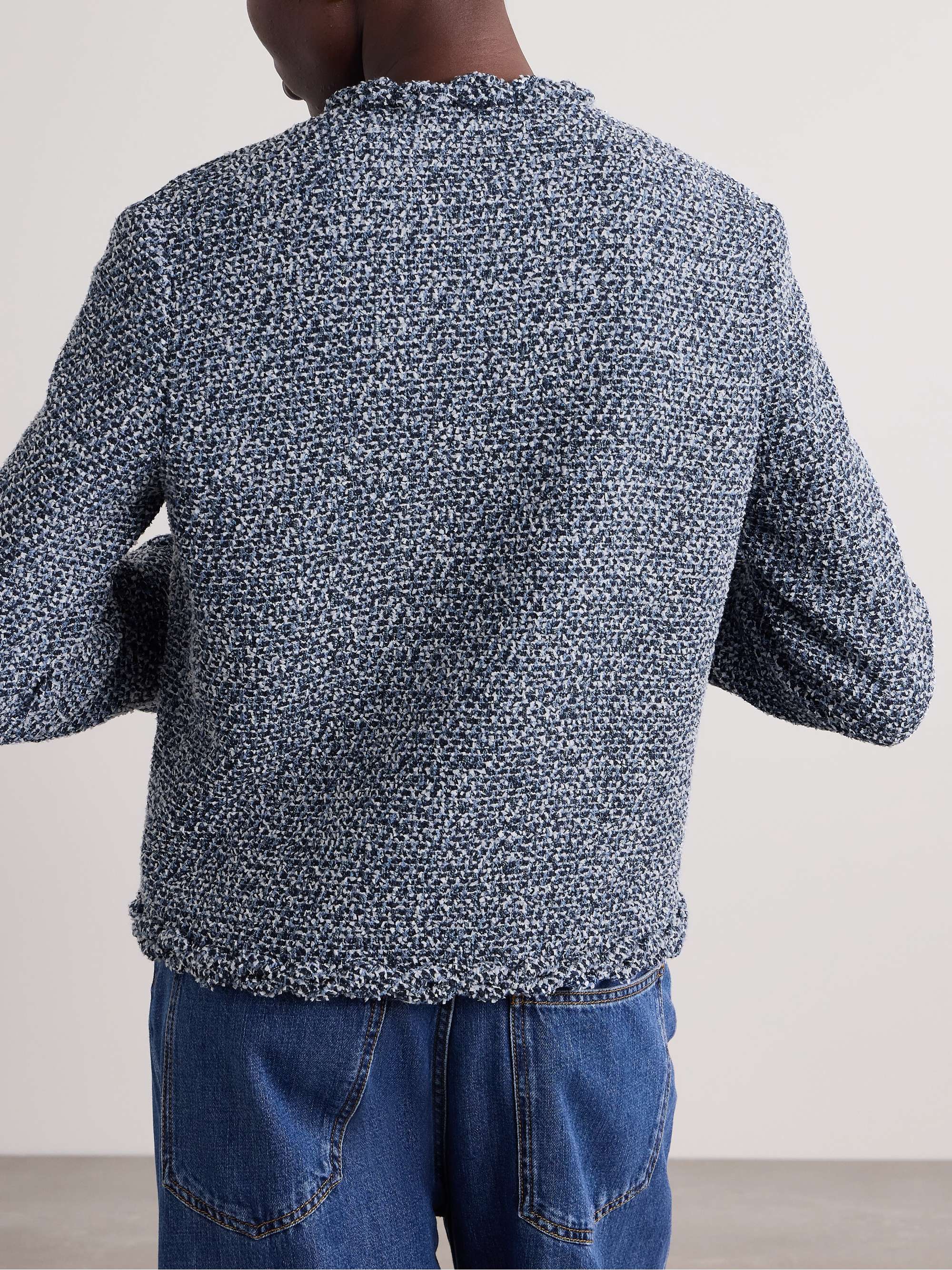 Ruffled tweed jacket view