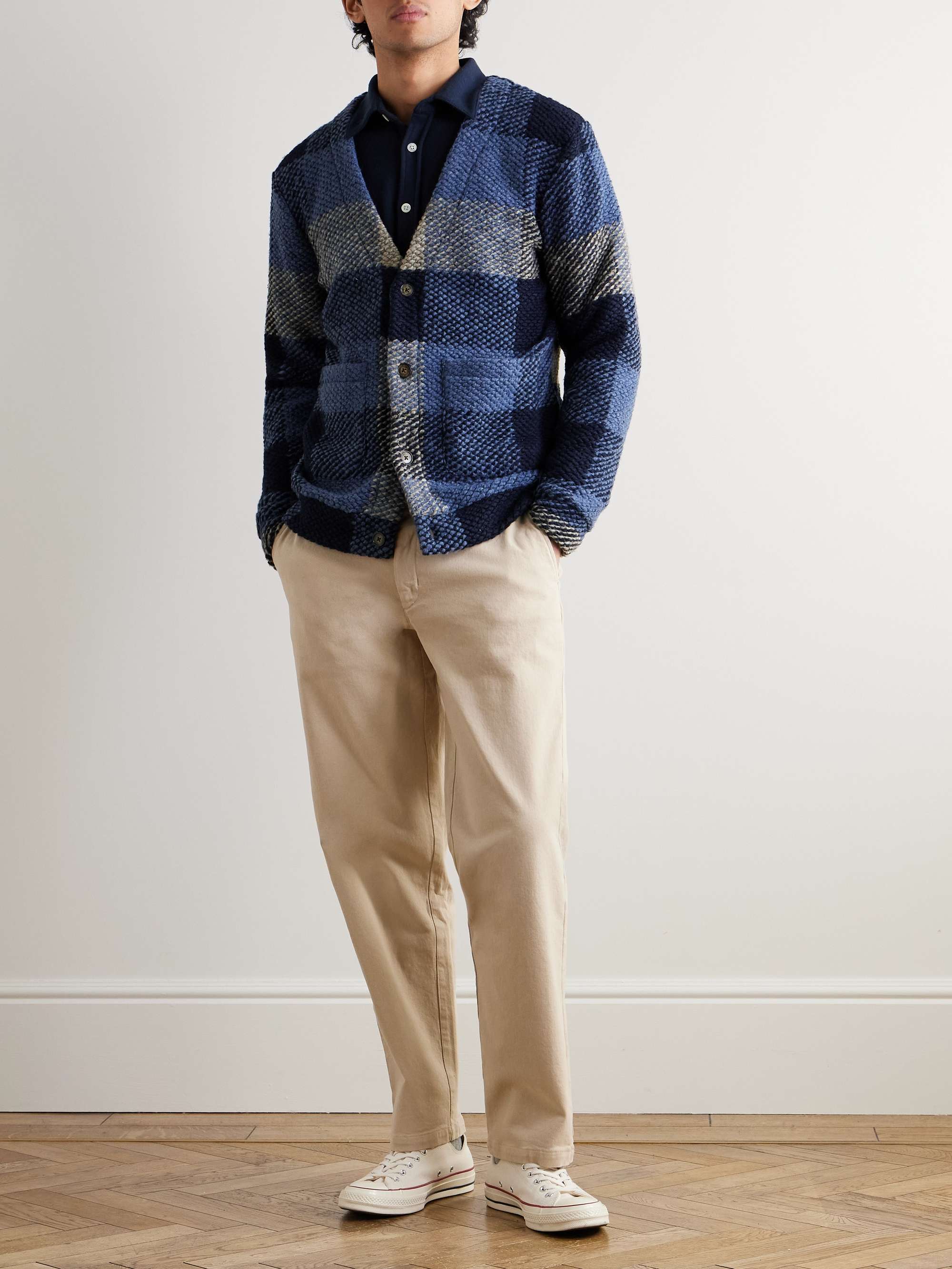 Quintal Checked Knitted Cardigan view