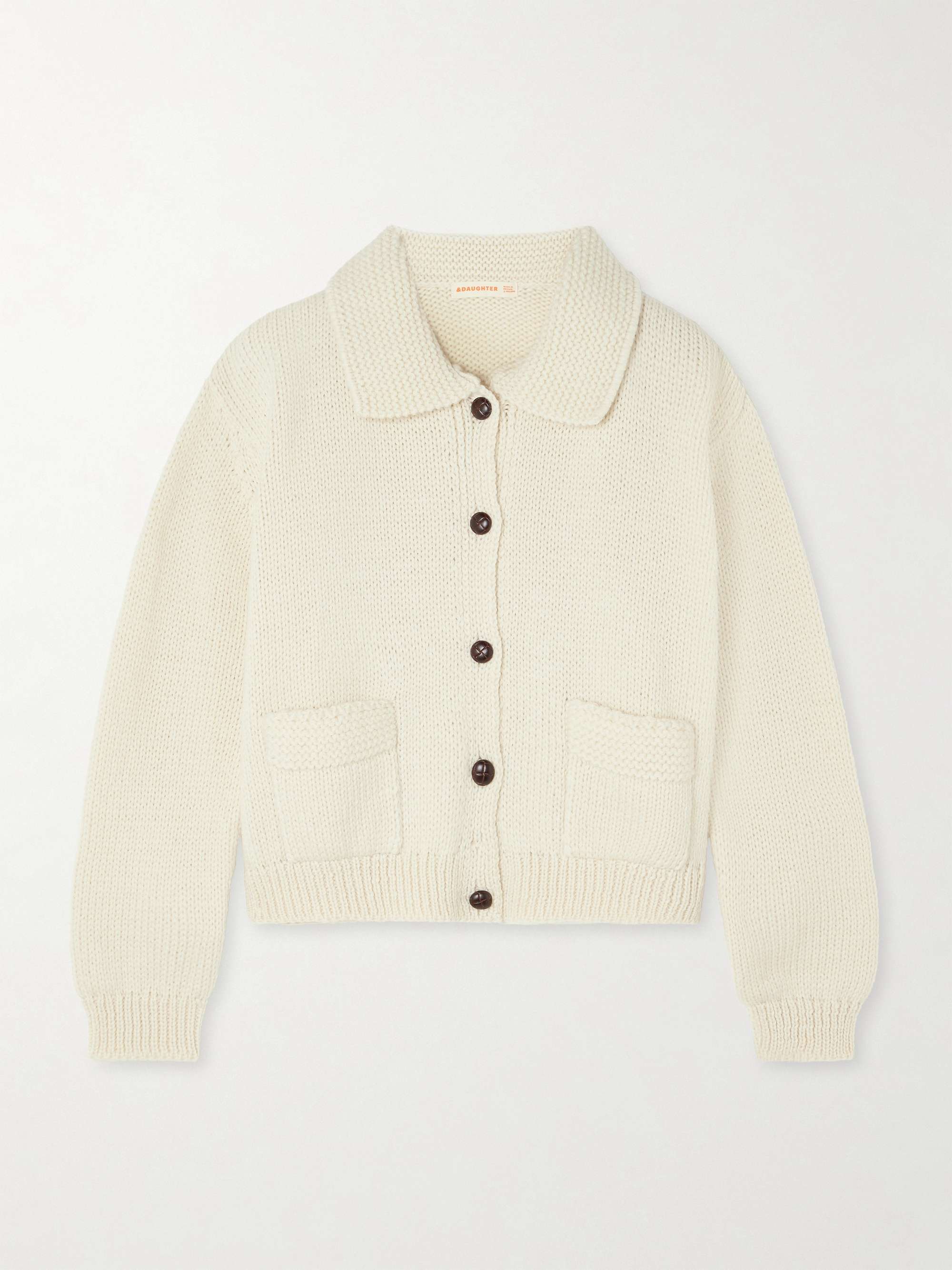 Merino wool cardigan view