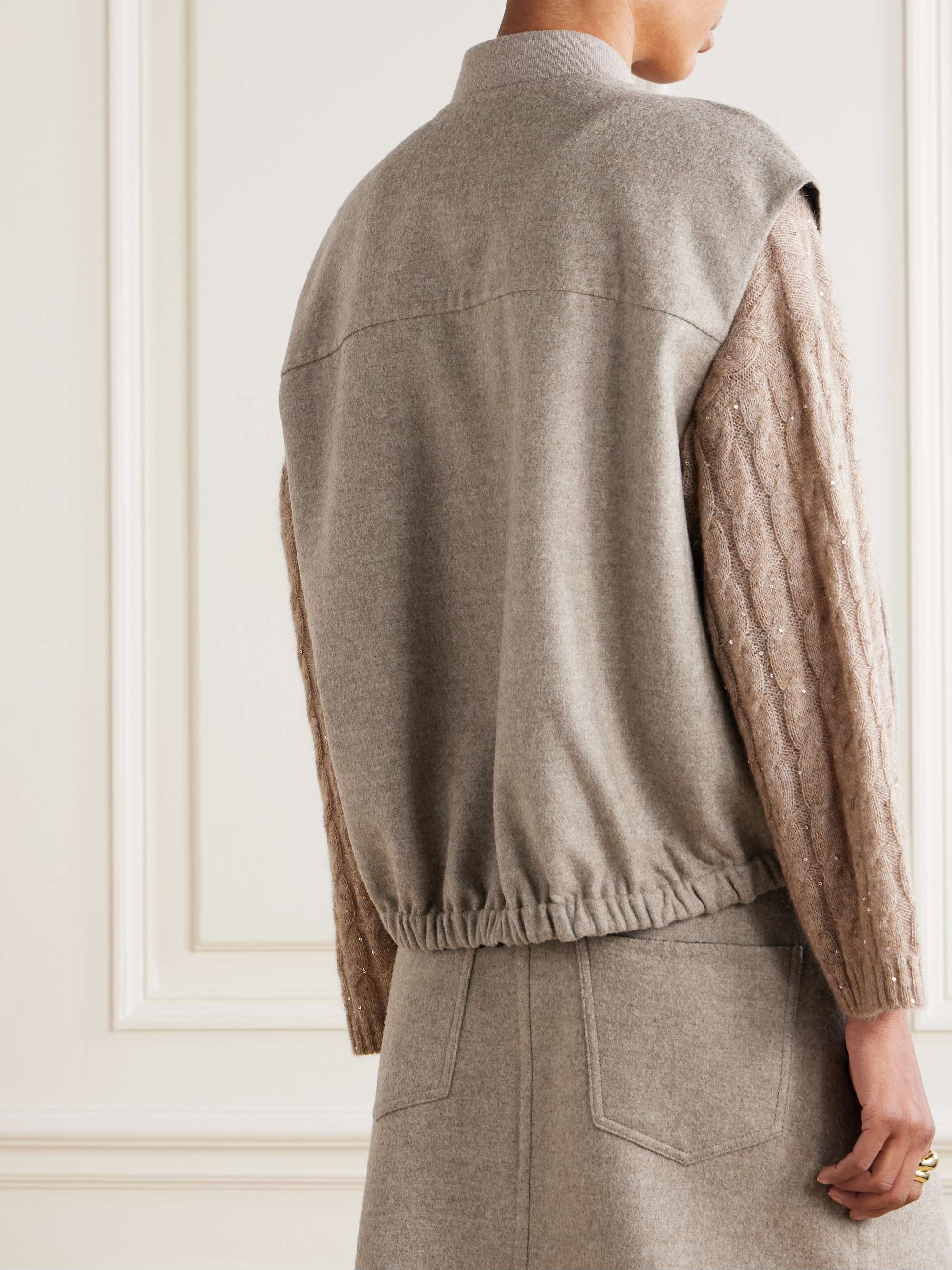 Wool-flannel vest view