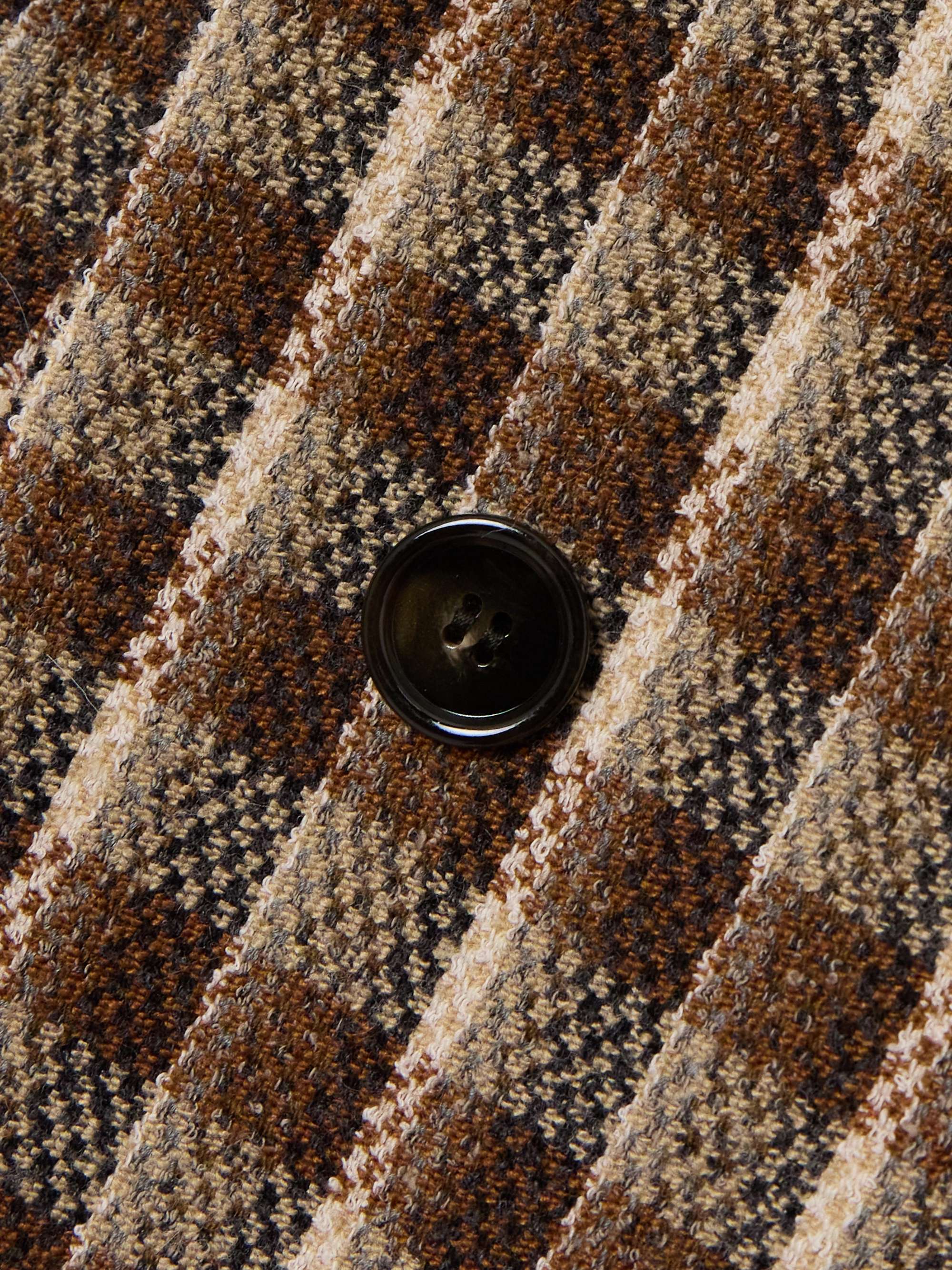Checked tweed coat view