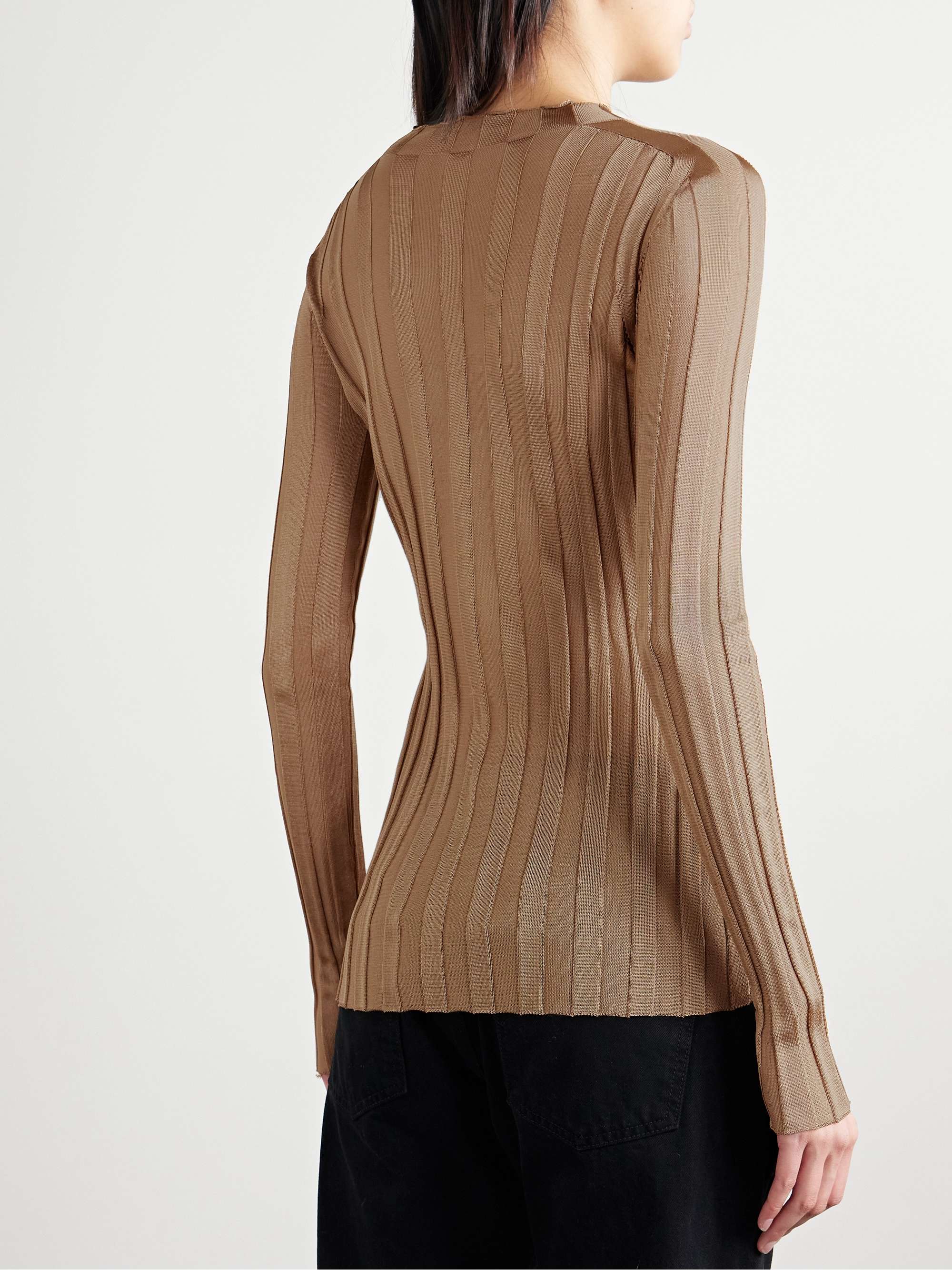 Cosette ribbed-knit top view