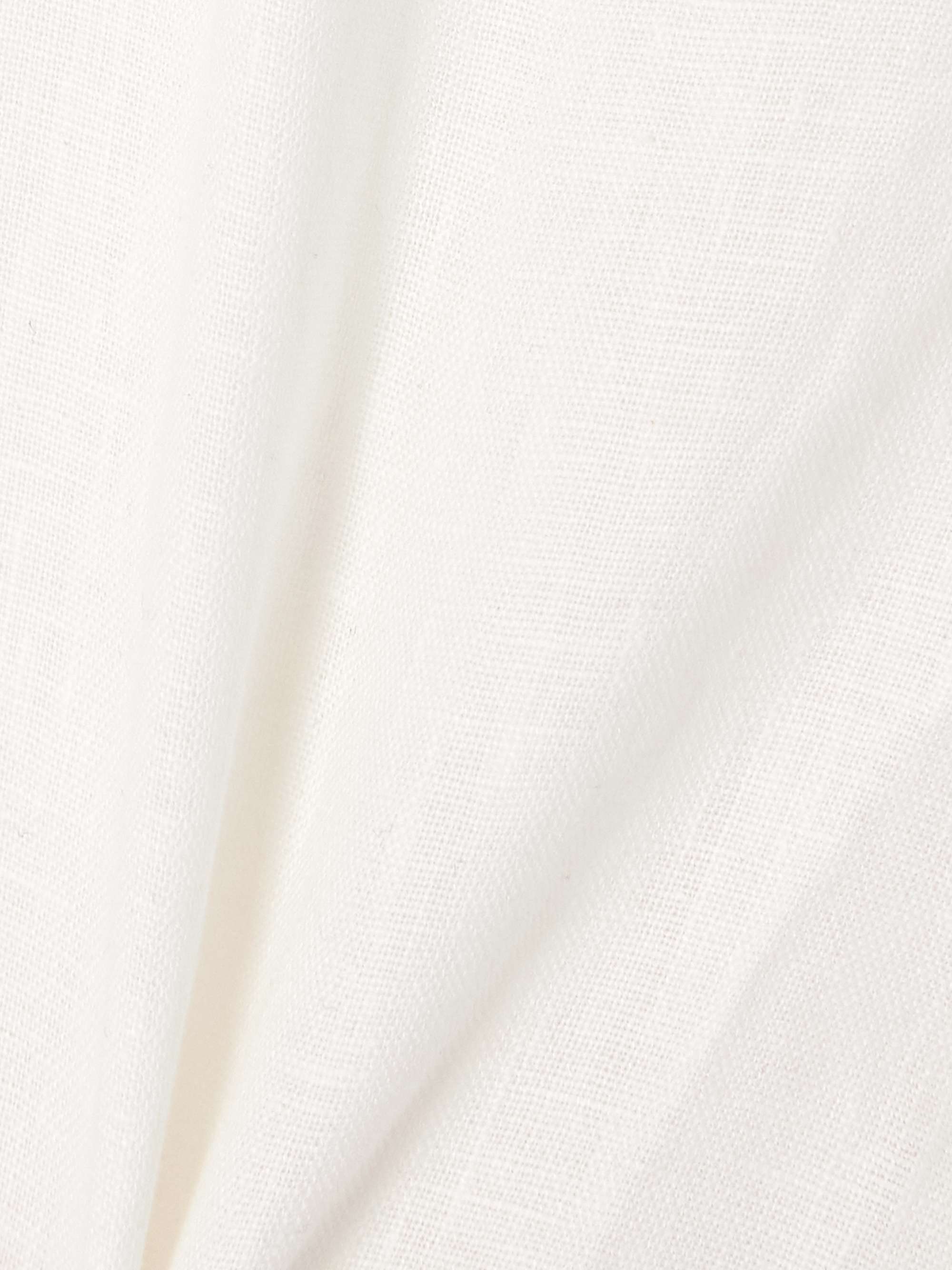 Capri cropped linen slim-fit pants view