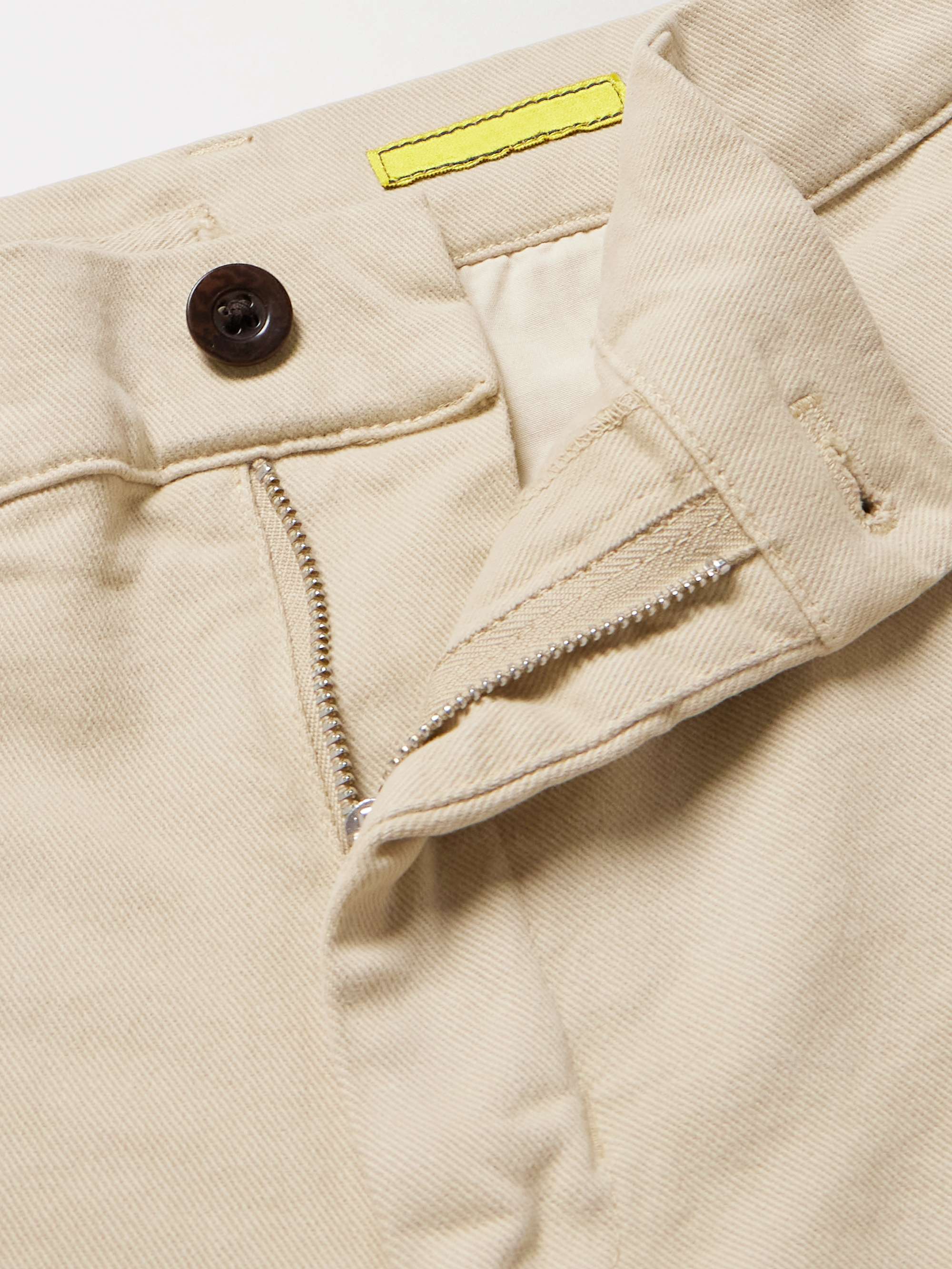Labura Straight-Leg Cotton-Blend Twill Trousers view