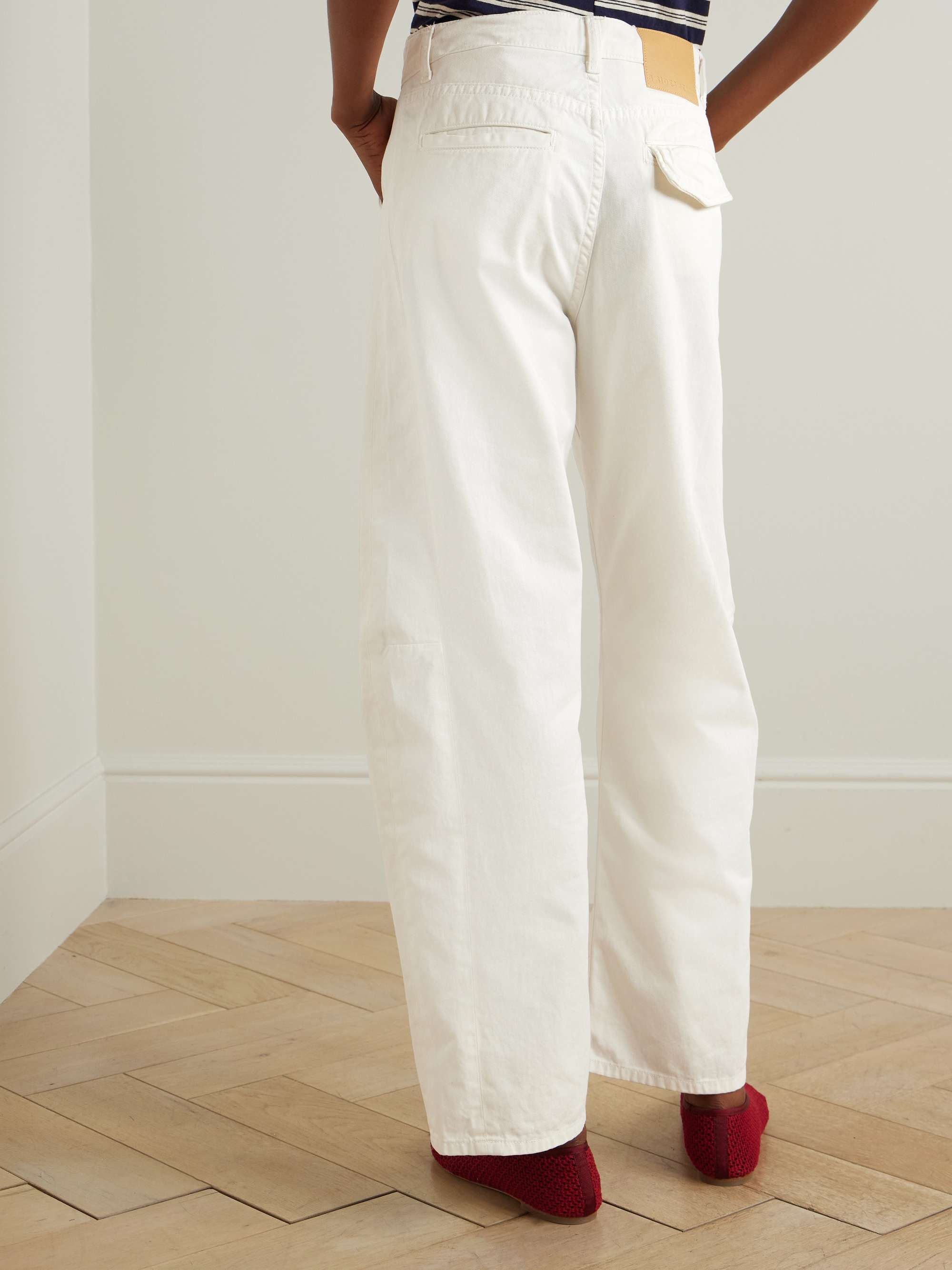 Lange Lasso cotton-twill barrel-leg pants view