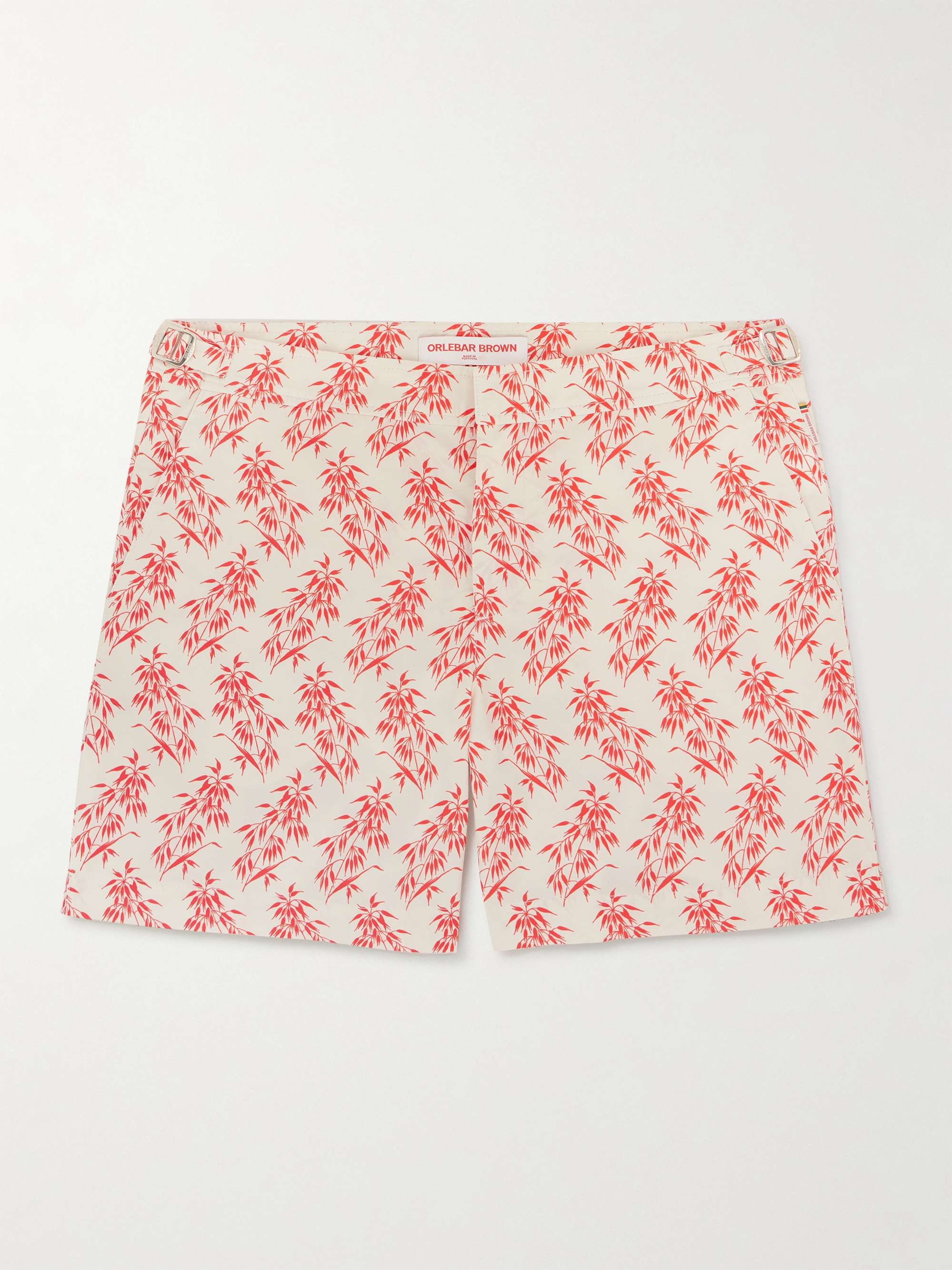 Bulldog Slim-Fit Mid-Length Printed Swim Shorts view