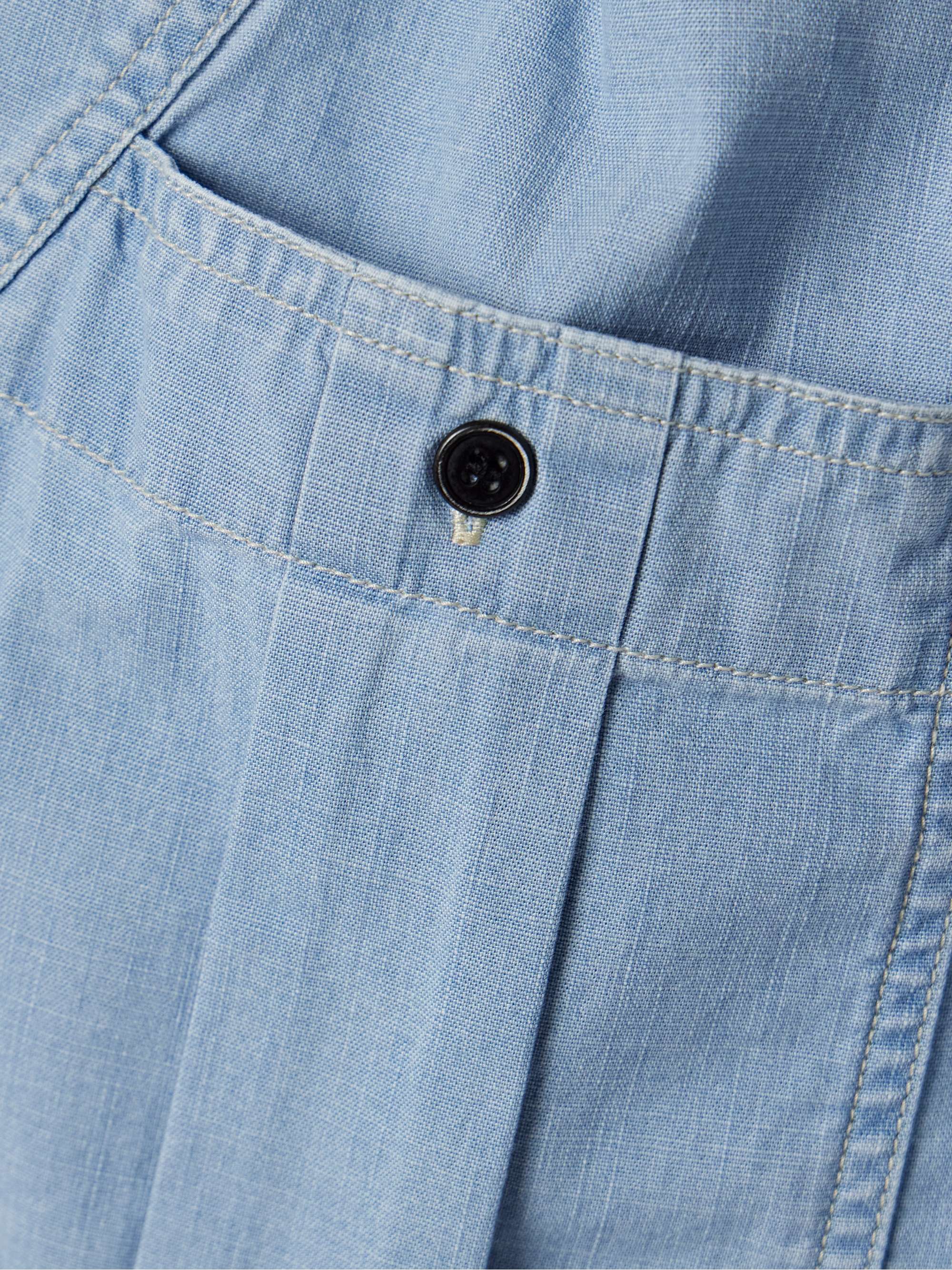 Valdina cotton-chambray shorts view