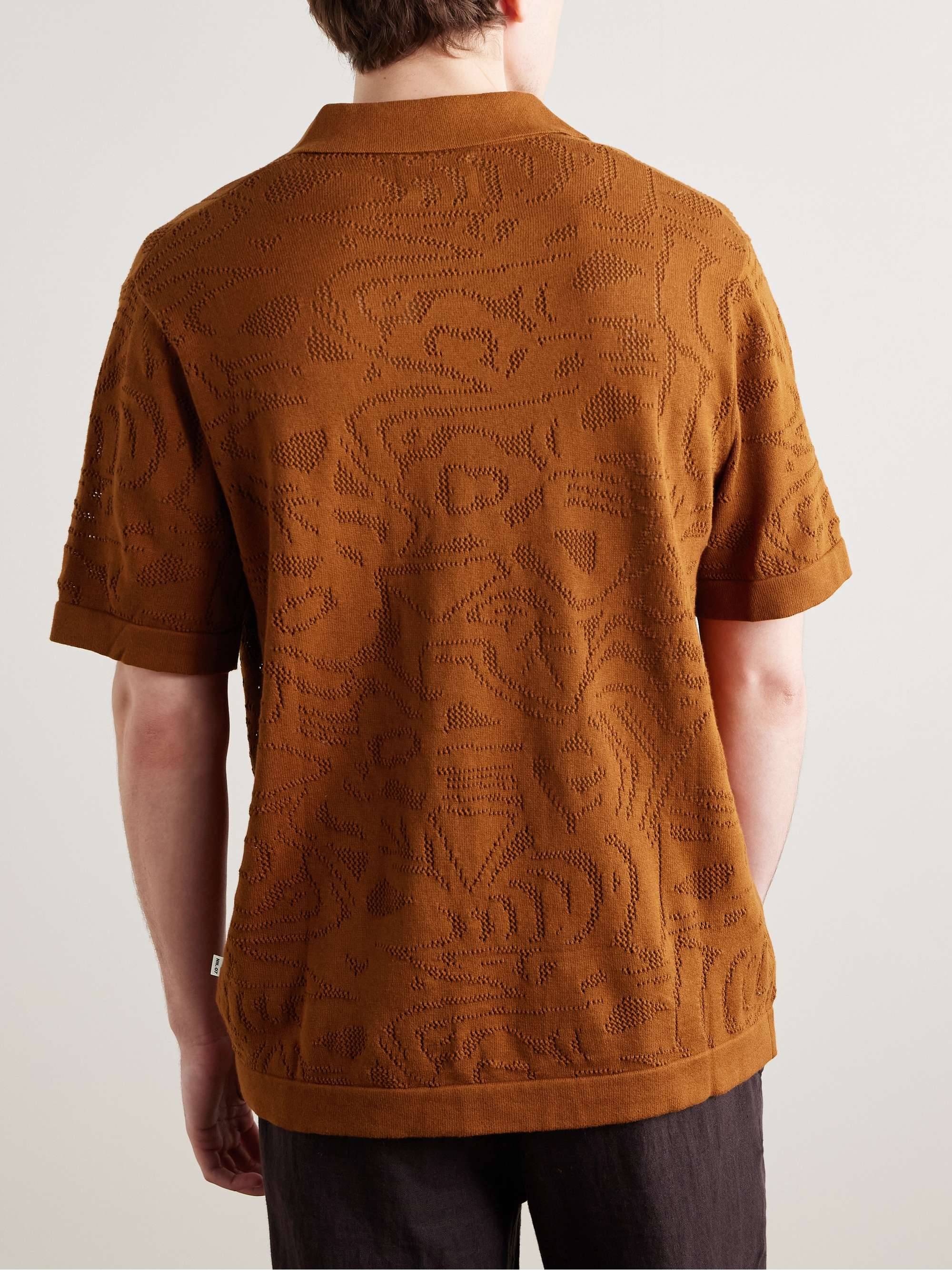 Ryan 6692 Jacquard-Knit Organic Cotton Polo Shirt view
