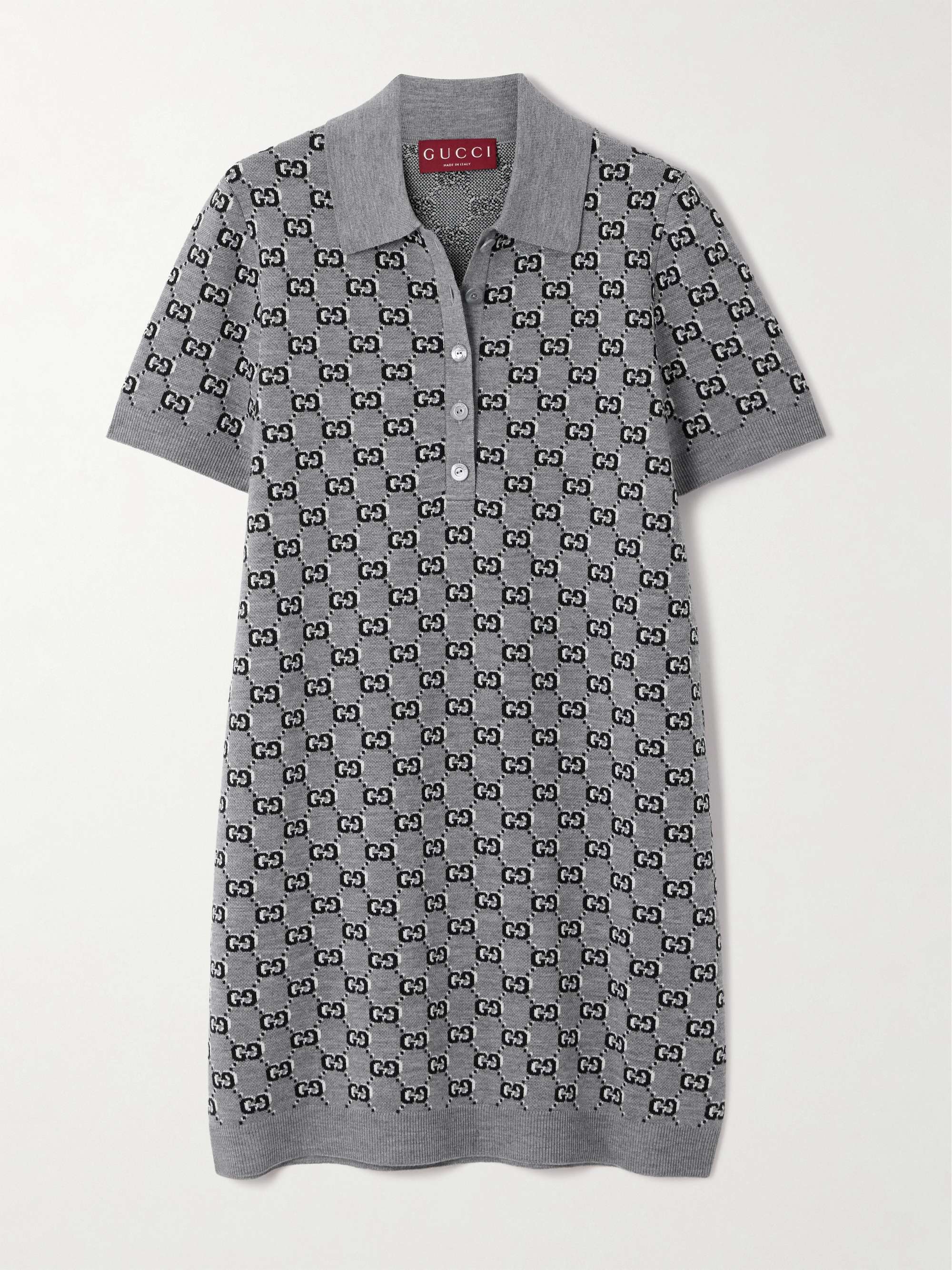 Wool-jacquard mini dress view