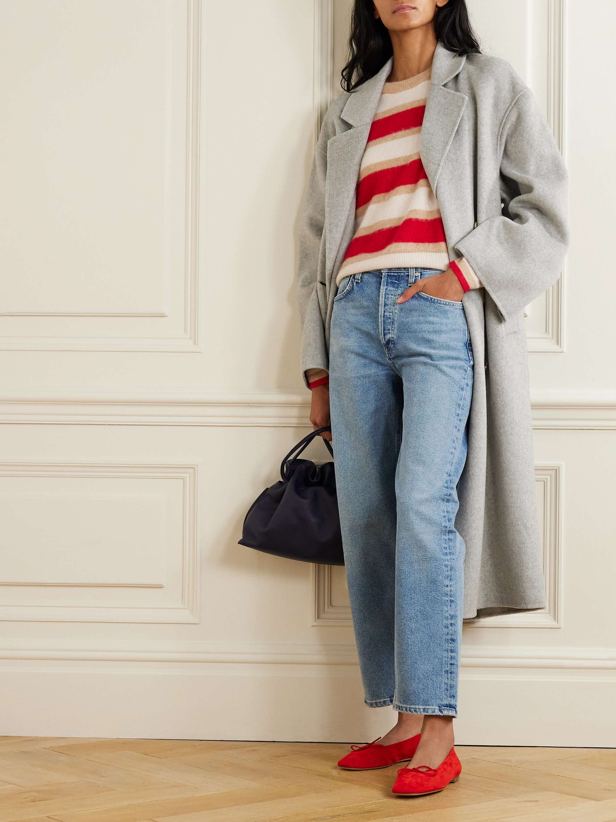 Delfina high-rise straight-leg jeans view