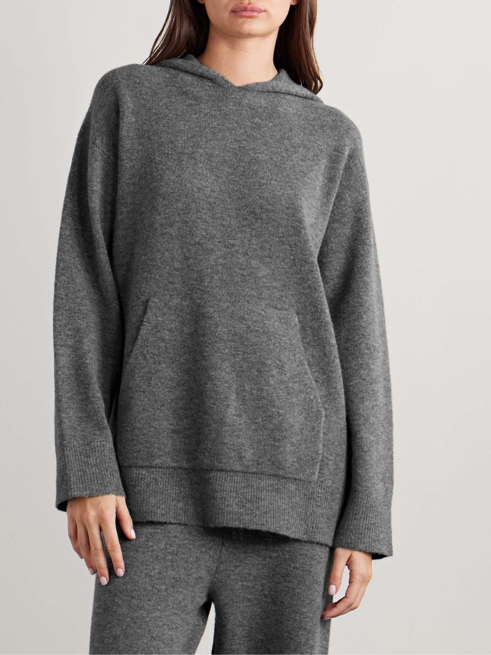 Merino wool-blend hoodie view