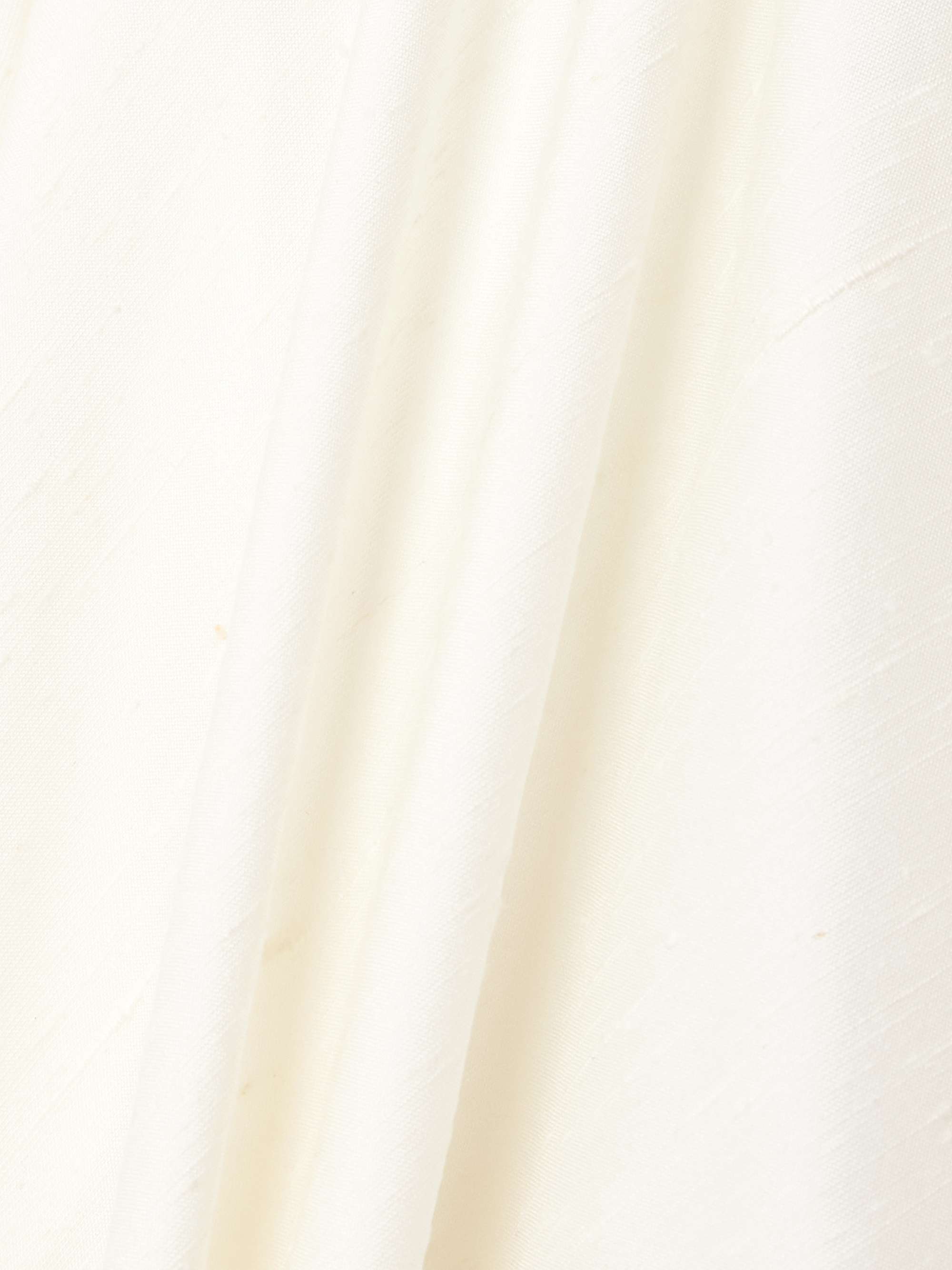 Lela belted leather-trimmed silk-shantung midi shirt dress view