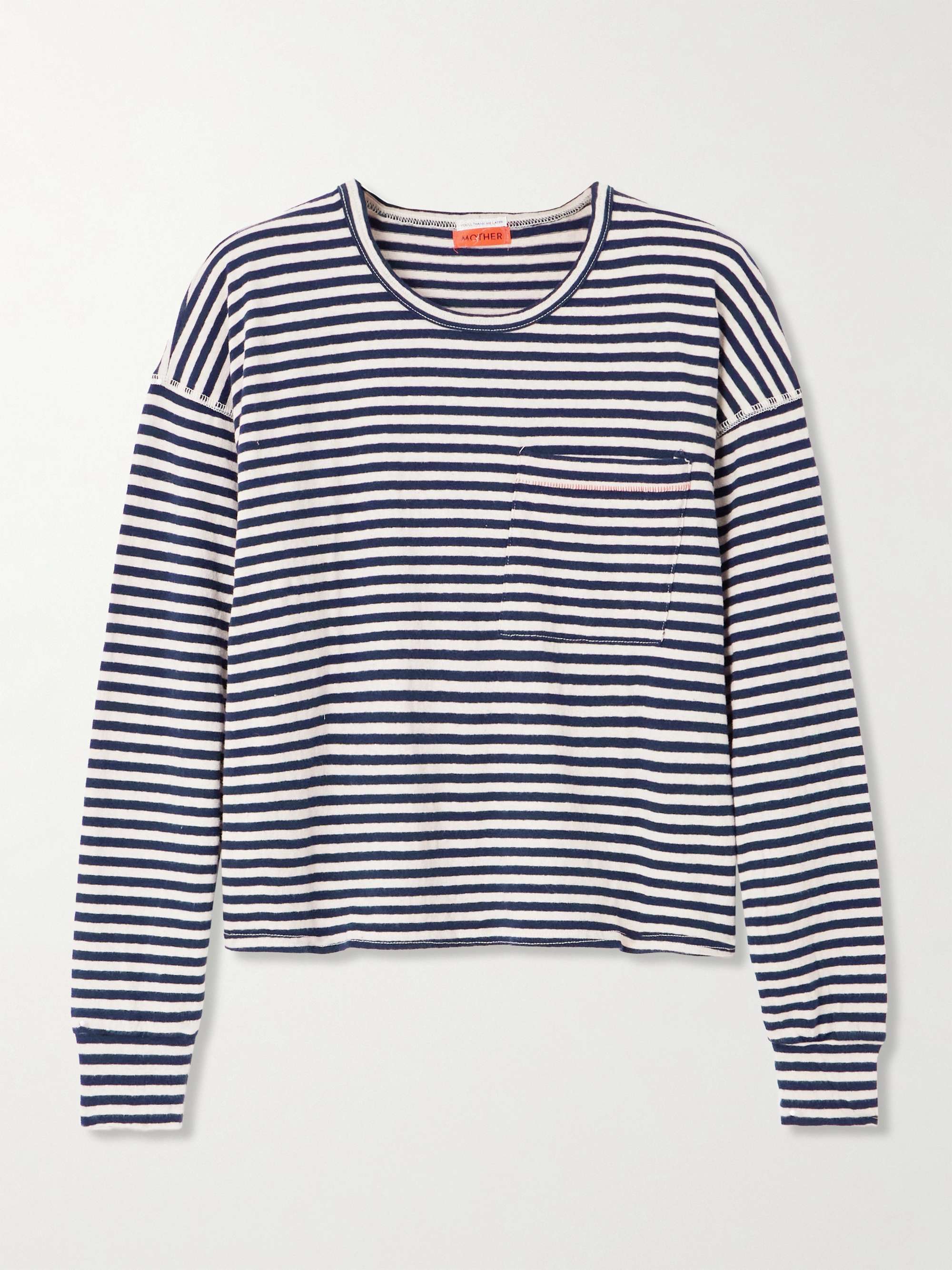 The Dugout striped stretch-cotton jersey T-shirt view