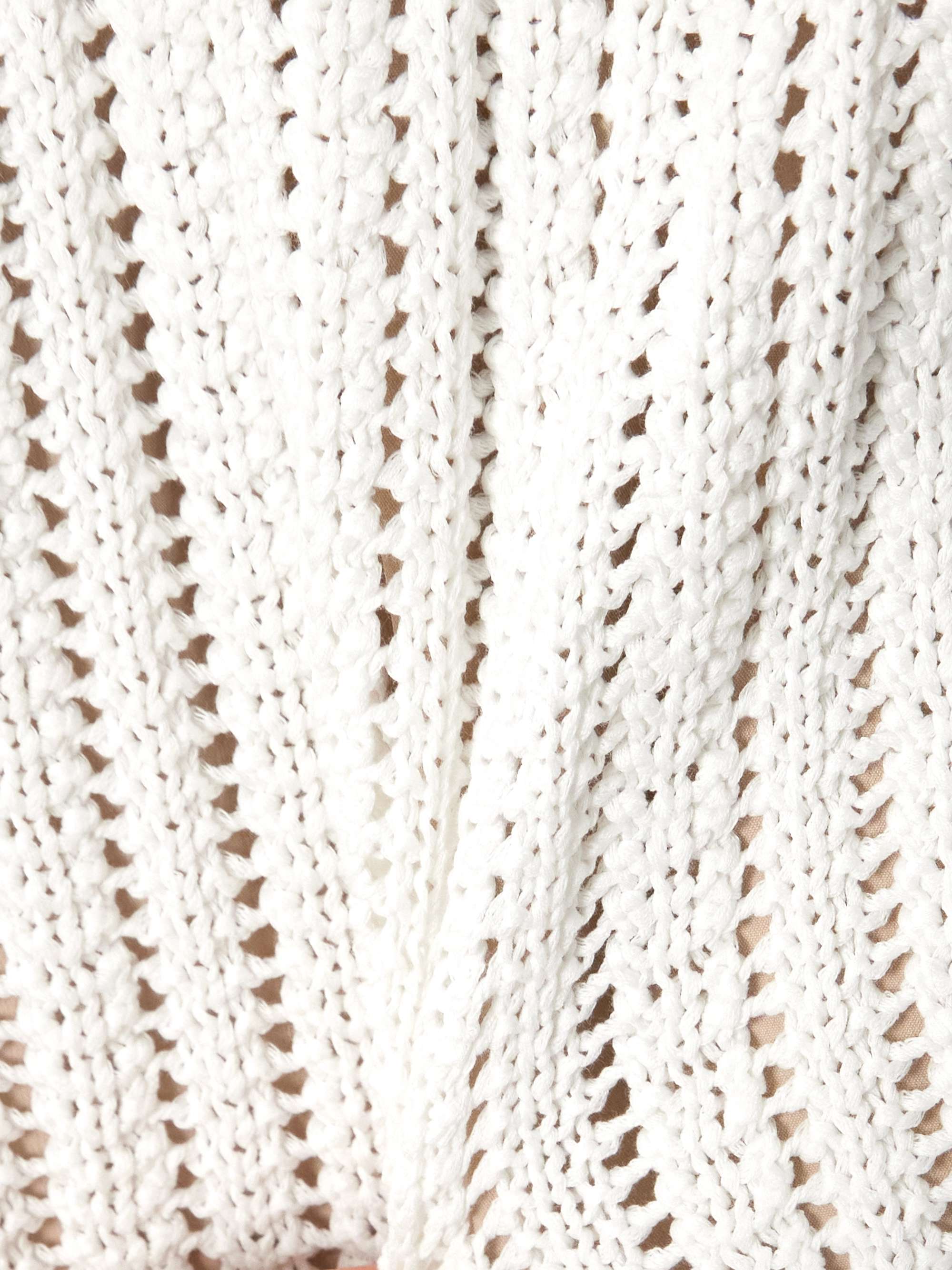 Open-knit cotton shorts view