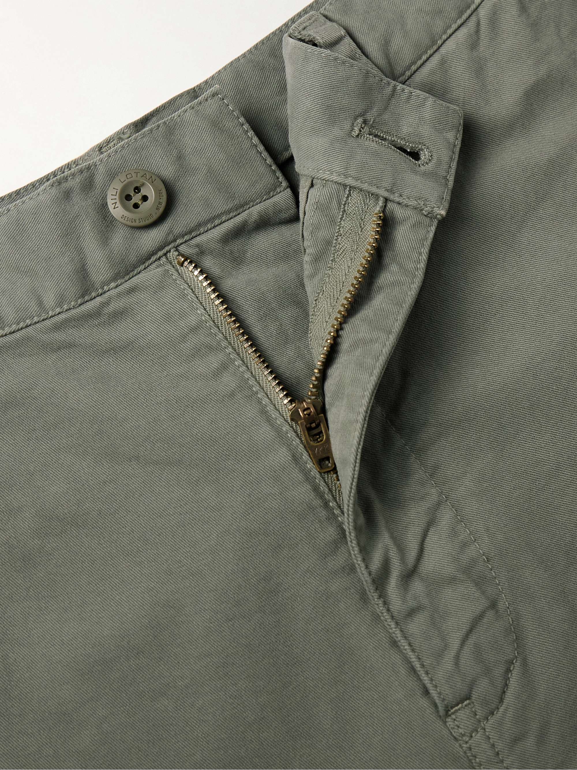 Carpenter Straight-Leg Cropped Cotton-Blend Twill Trousers view