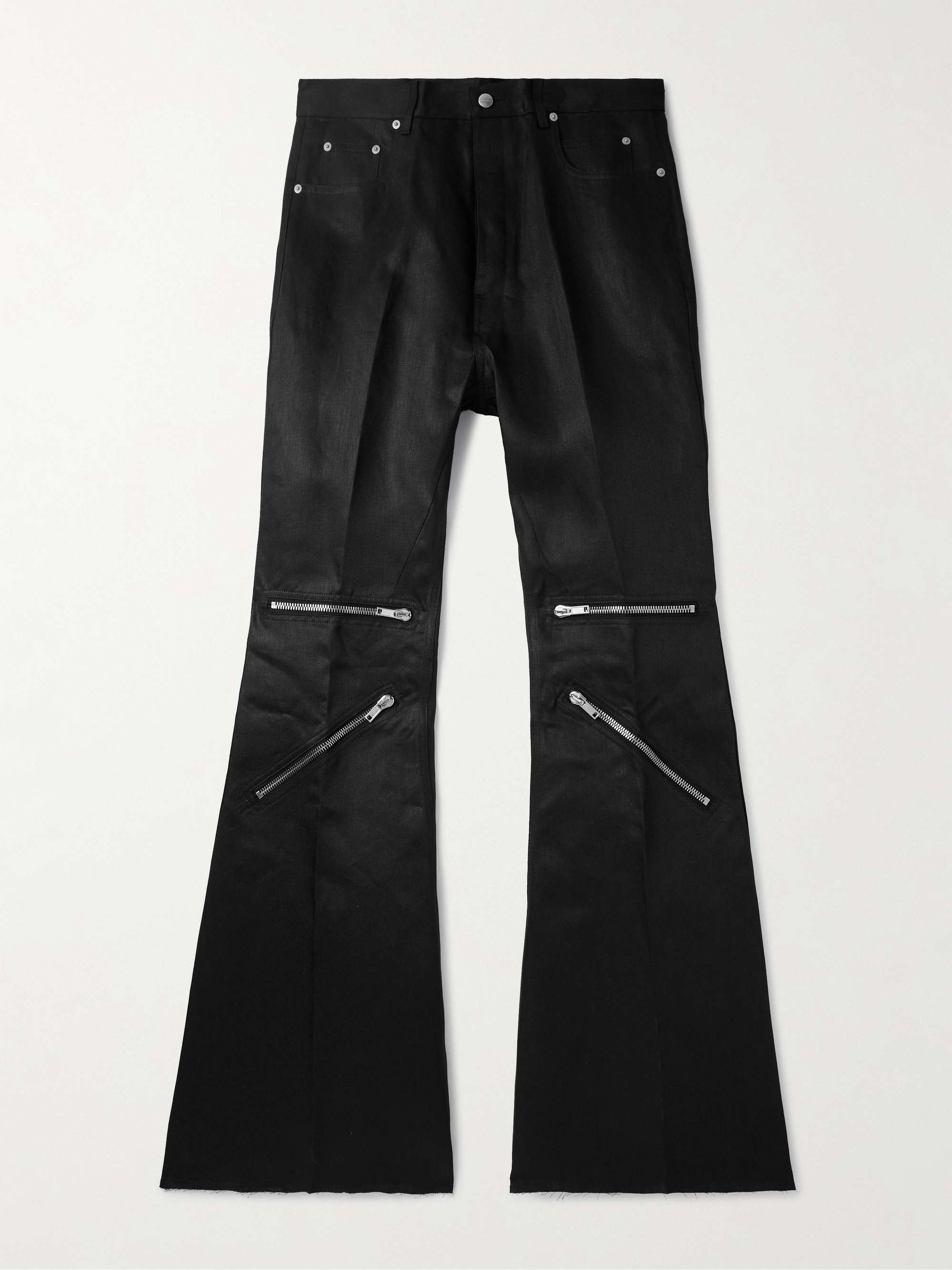 Bolan Flared Linen-Twill Cargo Trousers view