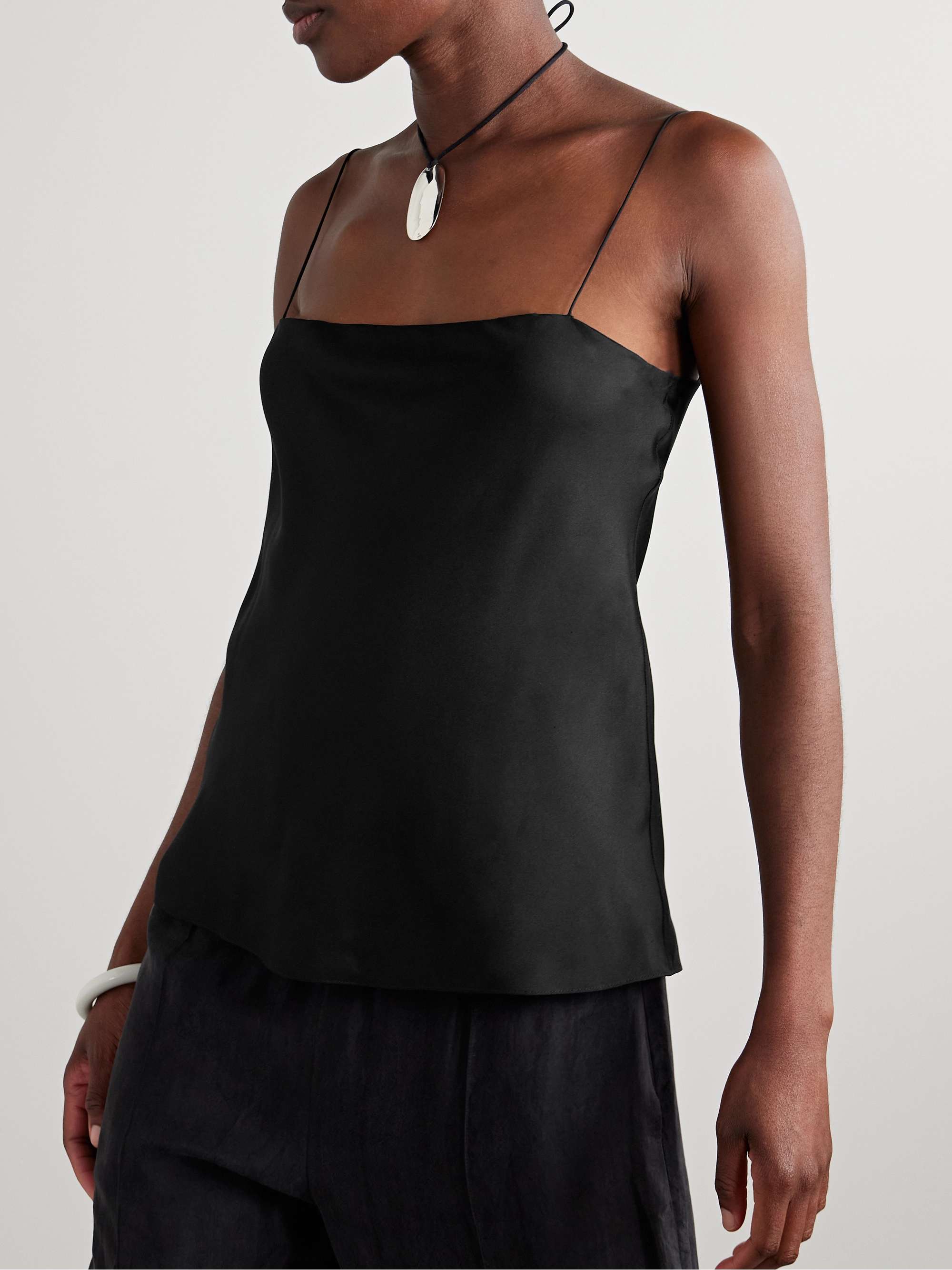 Silk-twill camisole view