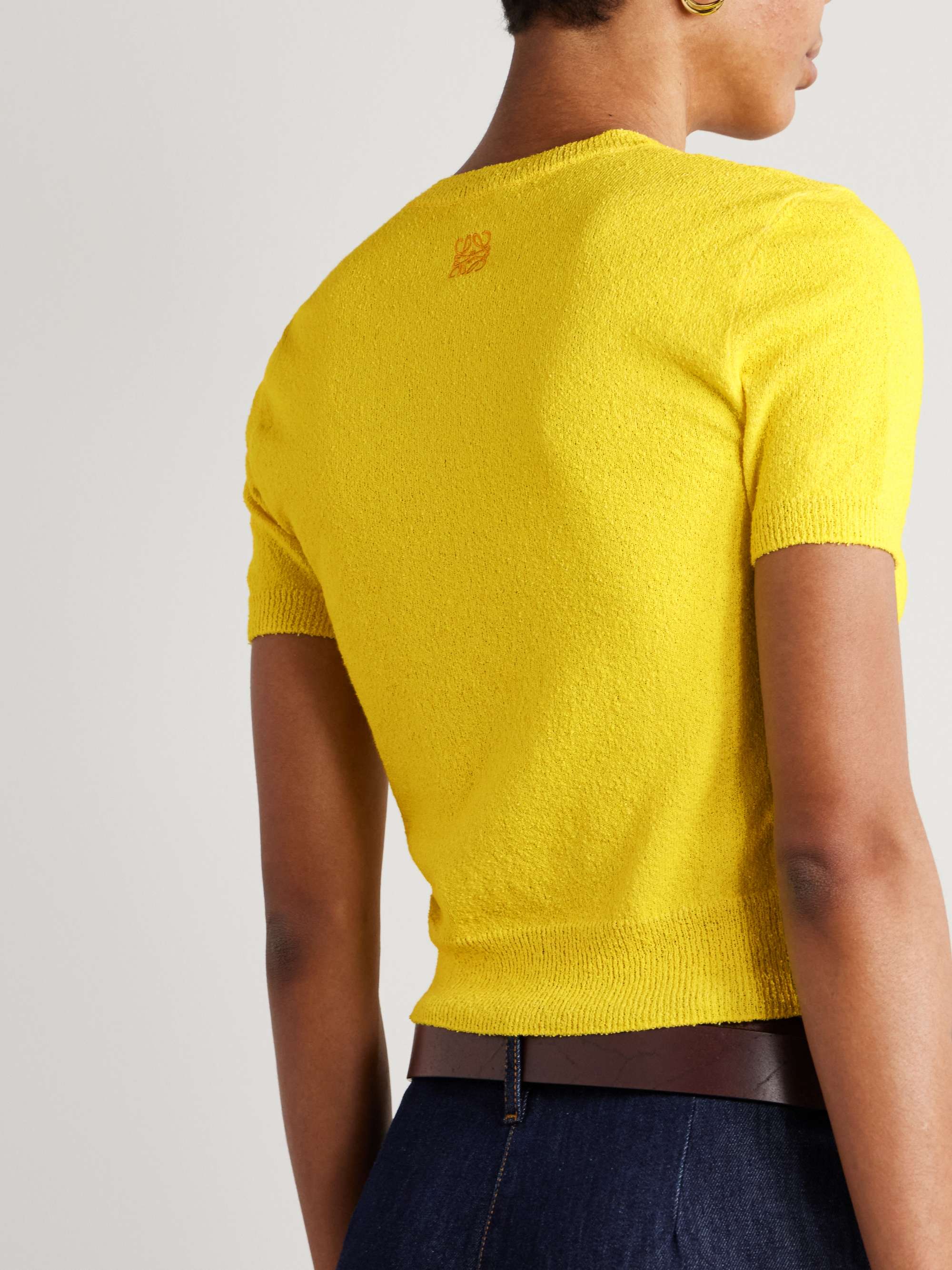 Printed cotton-blend terry T-shirt view