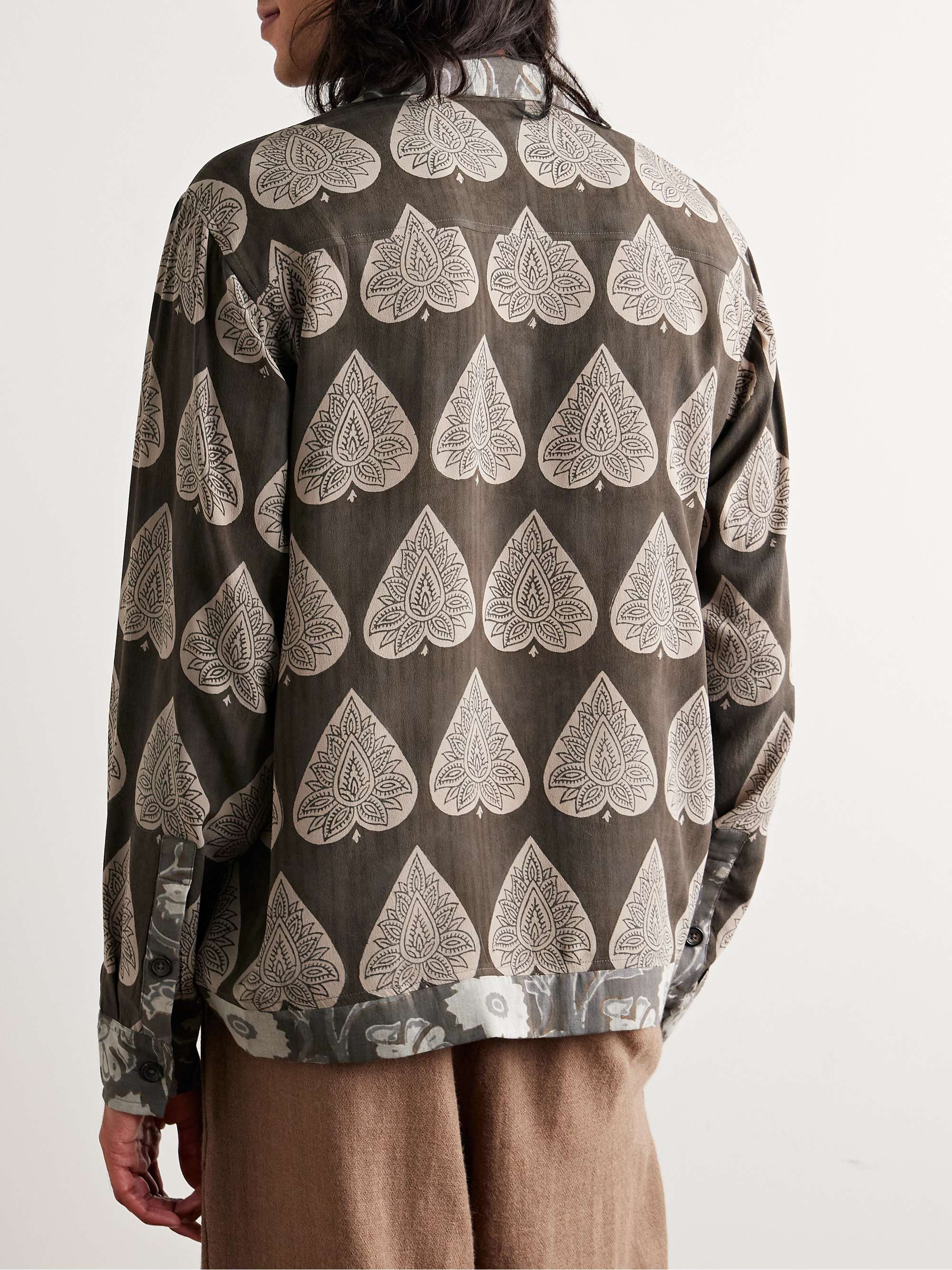 Printed Silk Shirt view