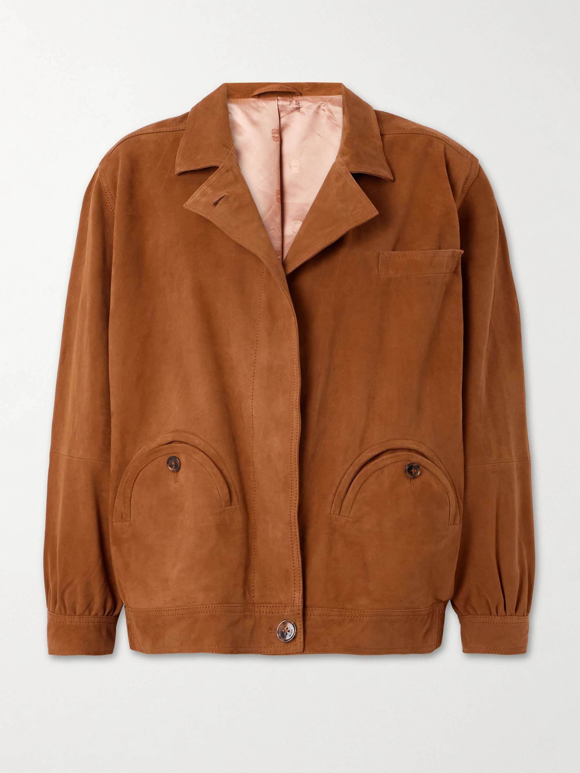 Cleo suede bomber jacket view
