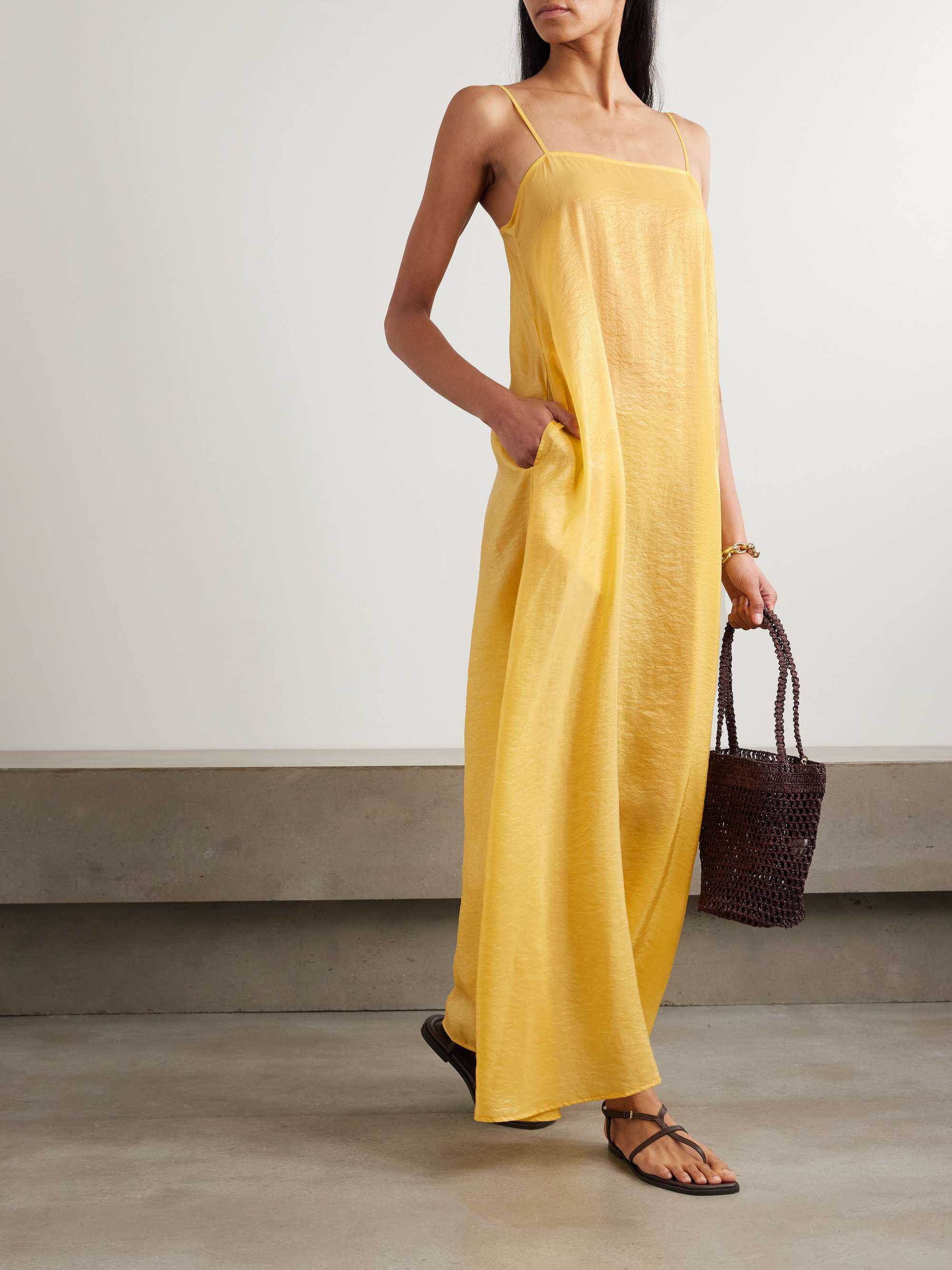 Lana satin maxi dress view