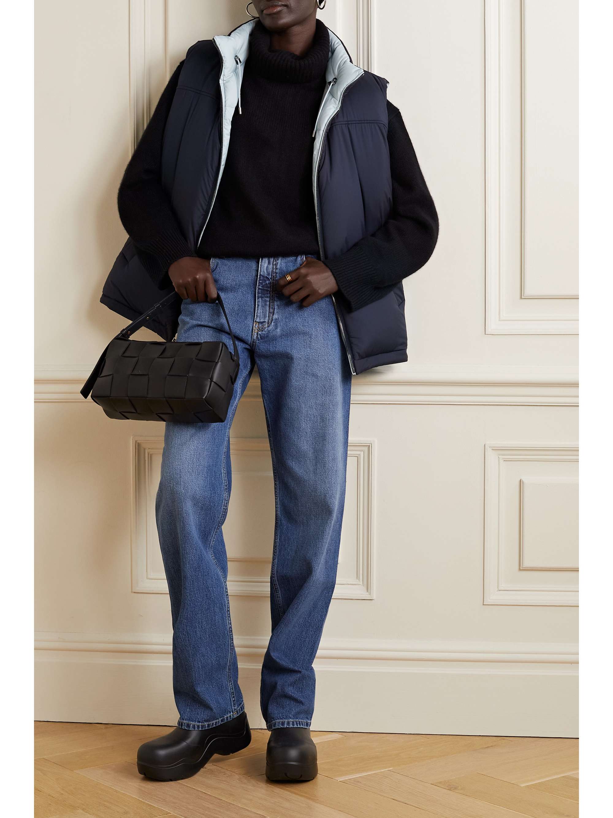 Silas reversible hooded quilted shell down gilet view