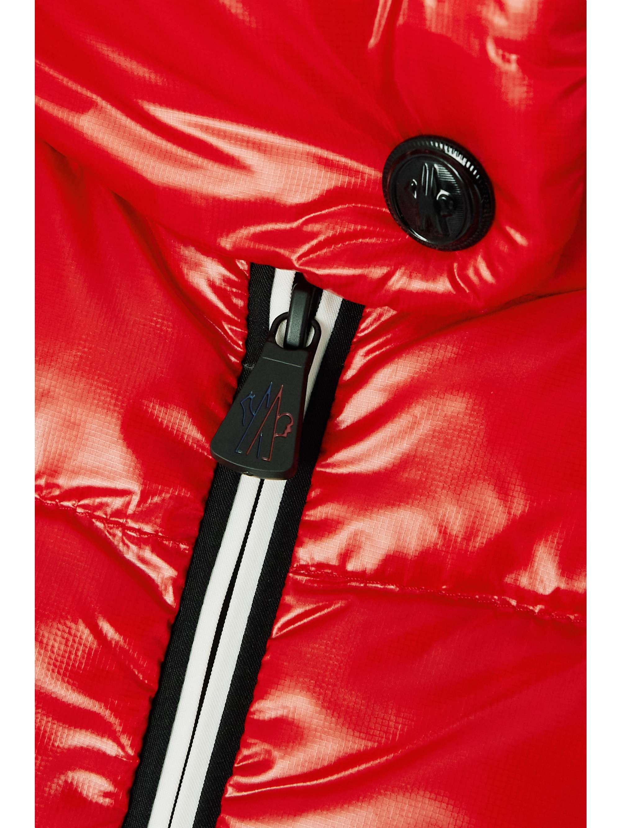 Quilted shell and stretch-jersey down ski jacket view