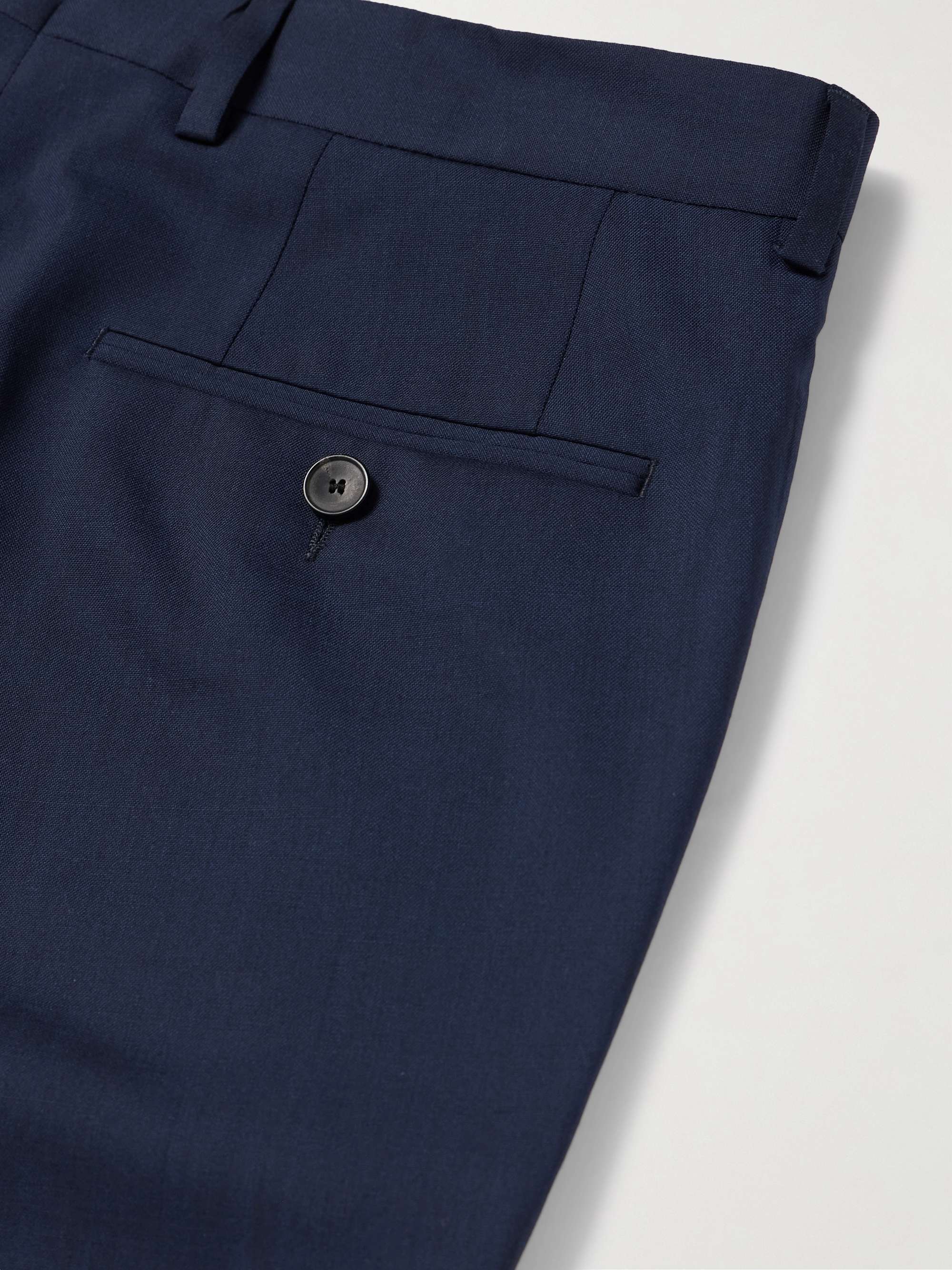 Phillip Slim-Fit Straight-Leg Pleated Wool-Blend Suit Trousers view