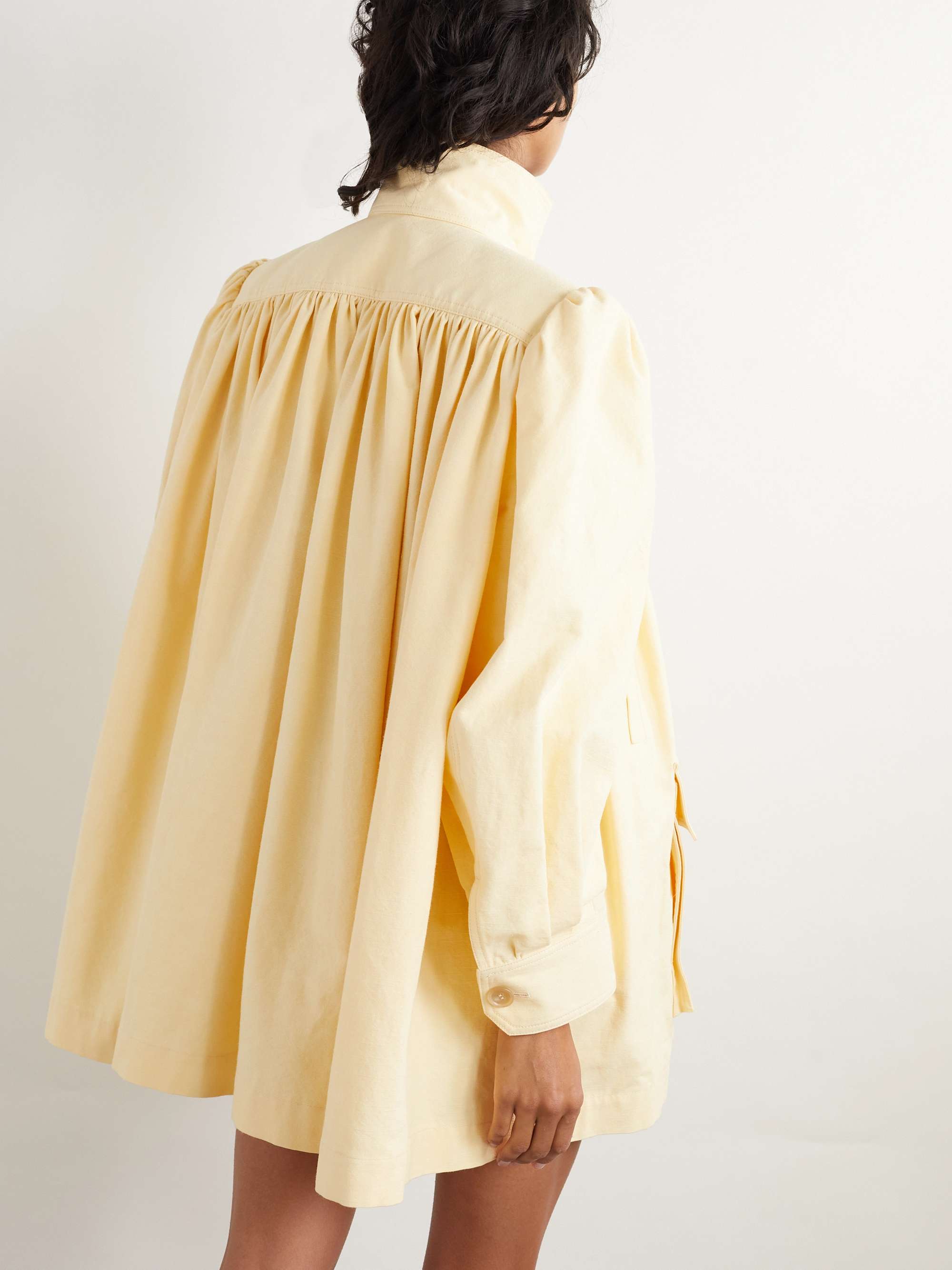 Gathered cotton jacket view