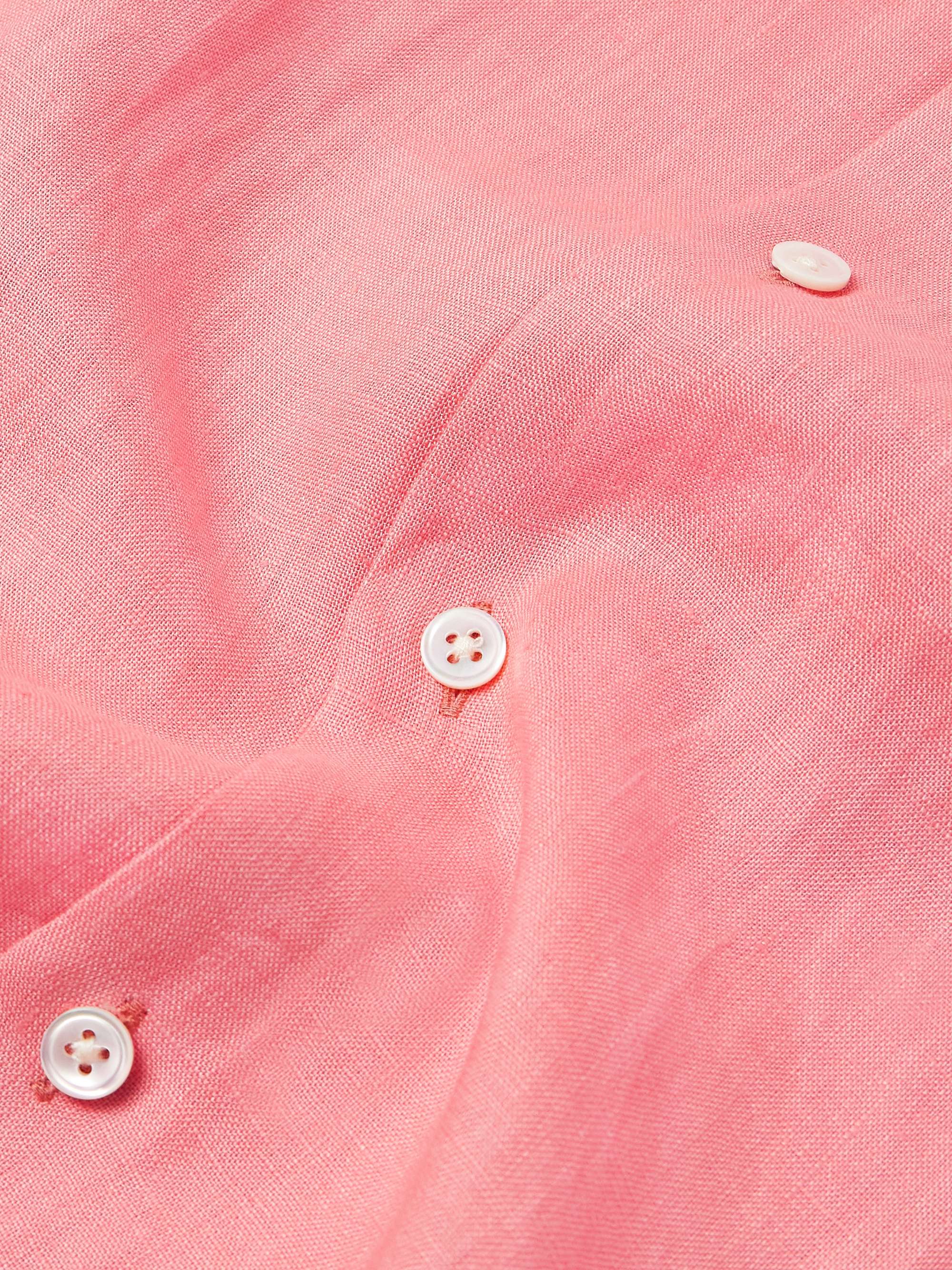 Slim-Fit Linen Shirt view