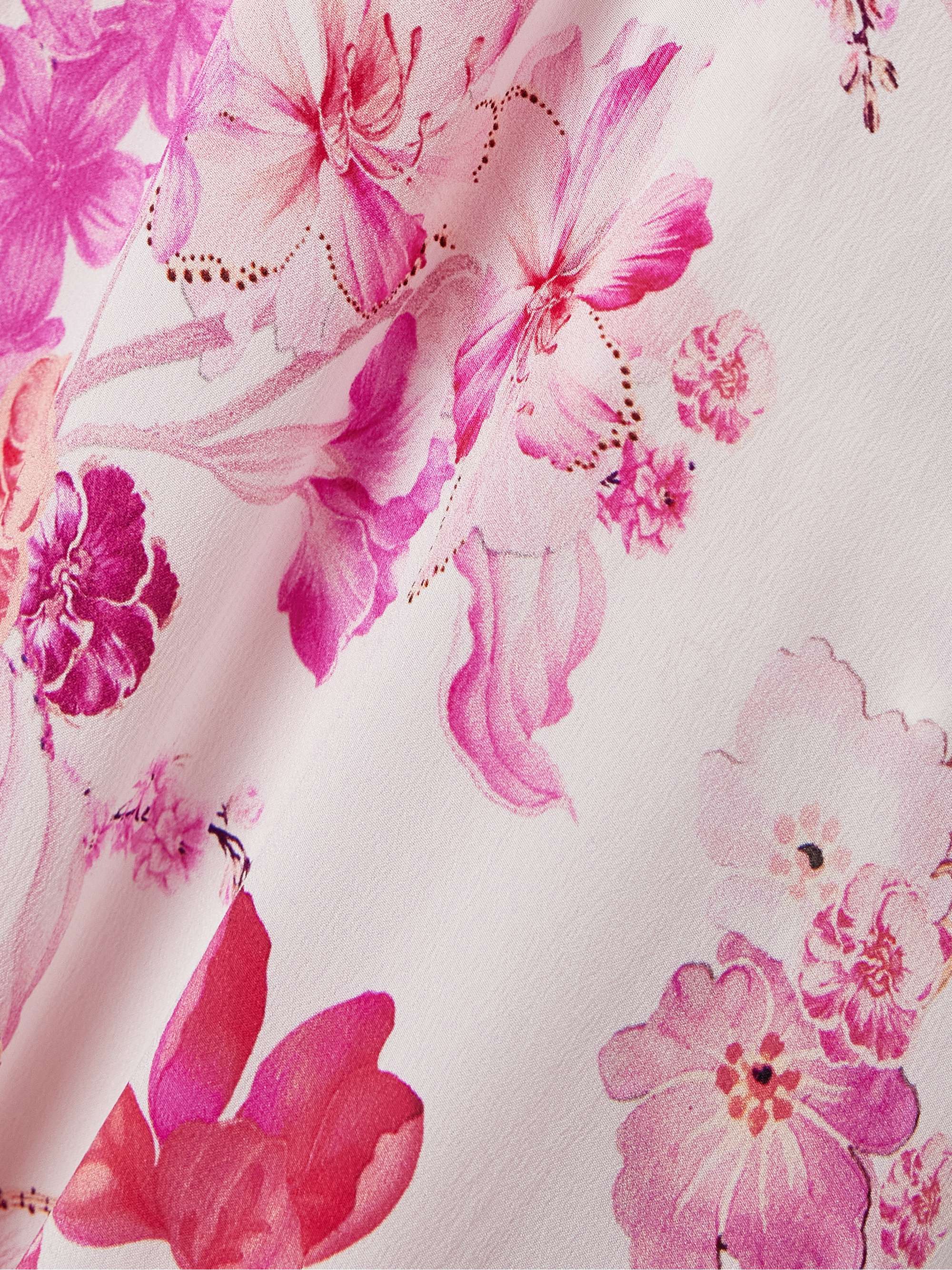 Crystal-embellished printed silk maxi dress view