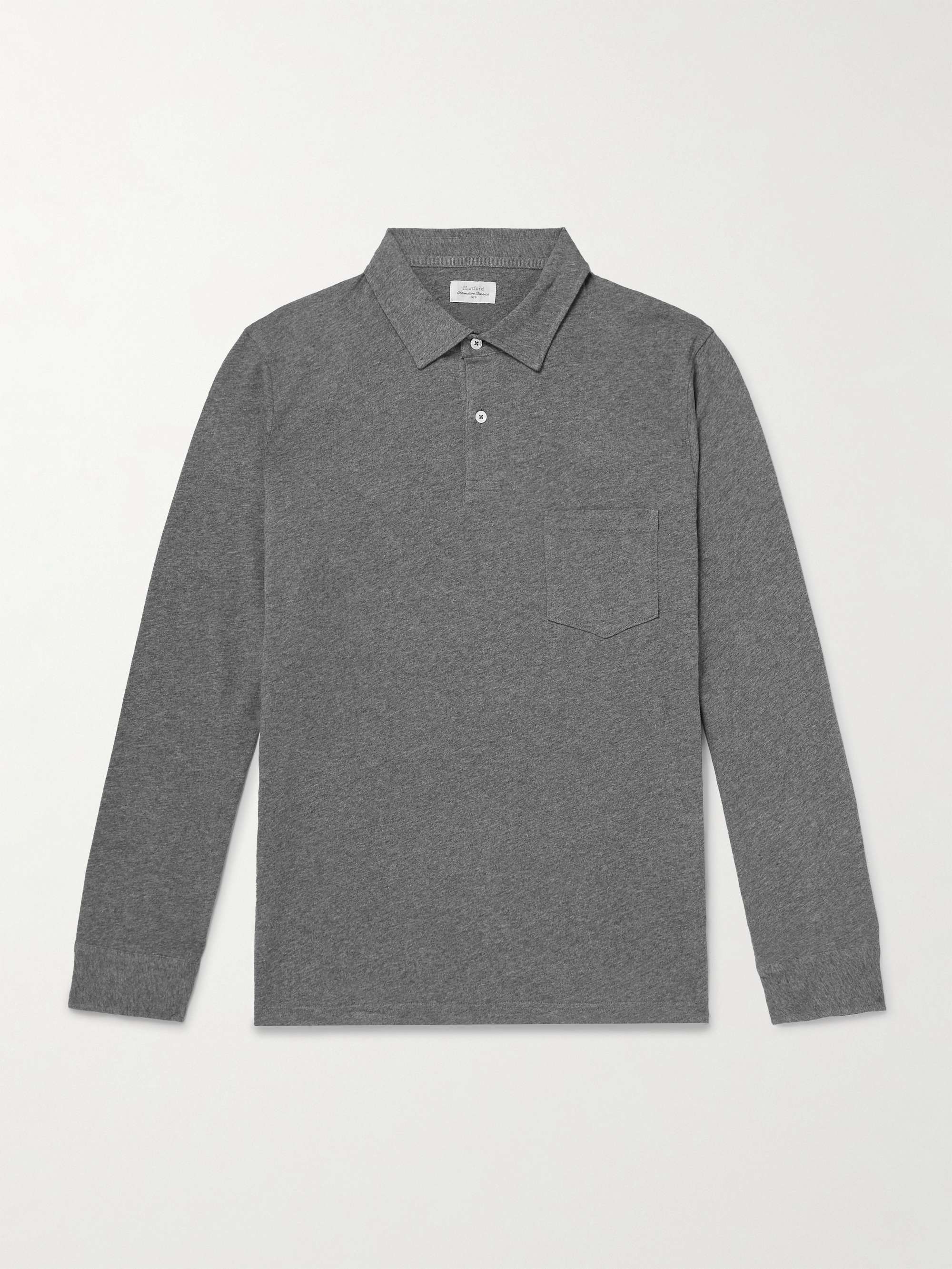 Garment-Dyed Cotton-Jersey Polo Shirt view