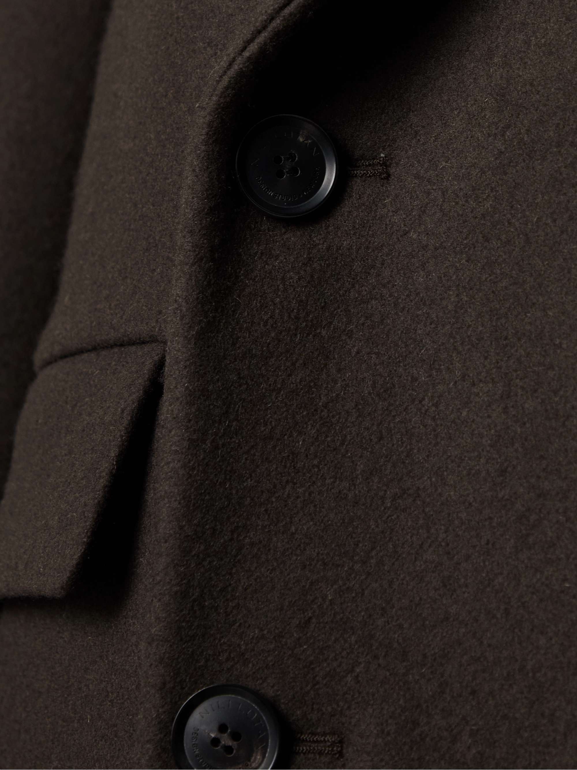 Edmont double-breasted wool-blend coat view