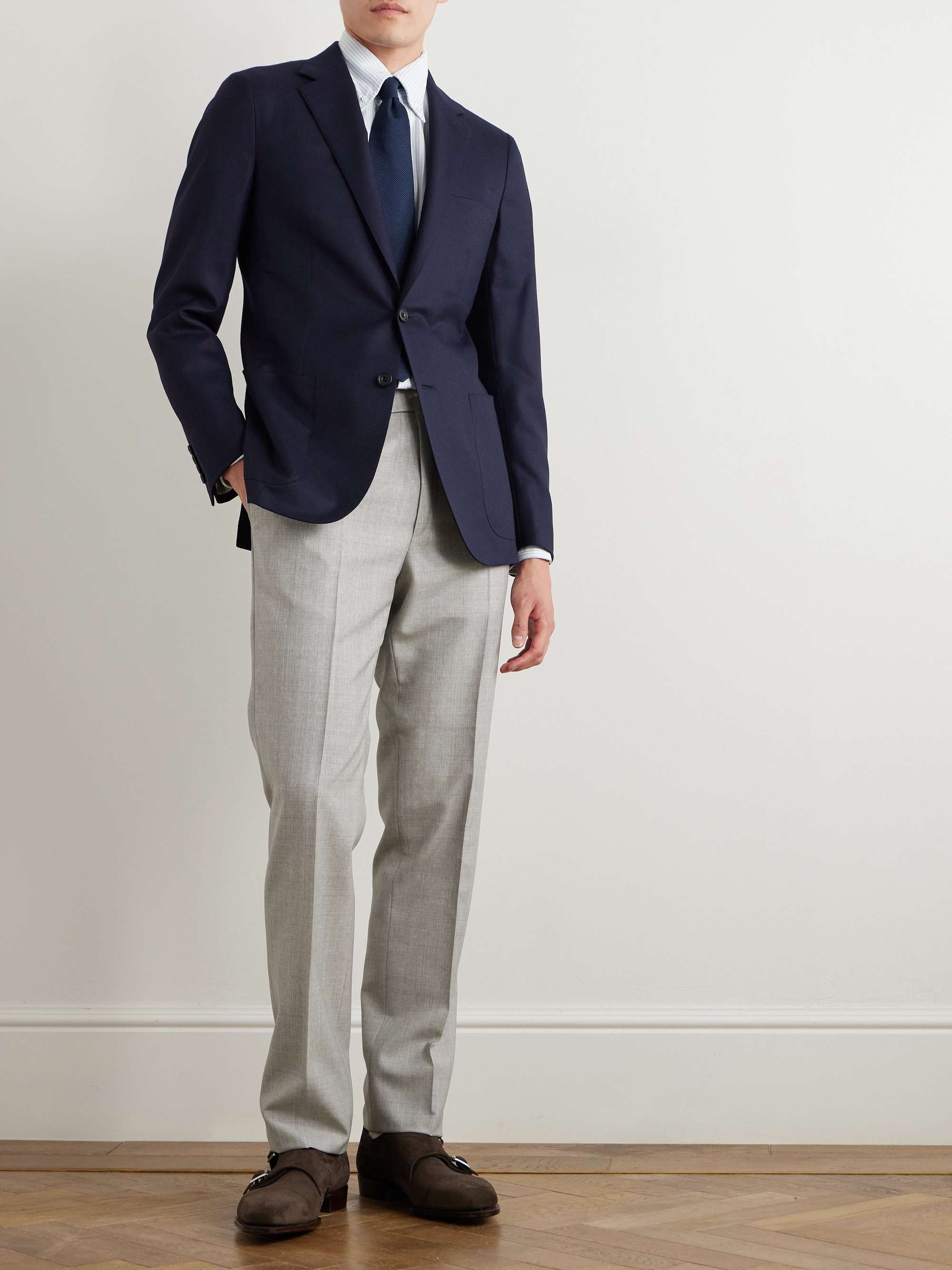 Slim-Fit Wool Blazer view