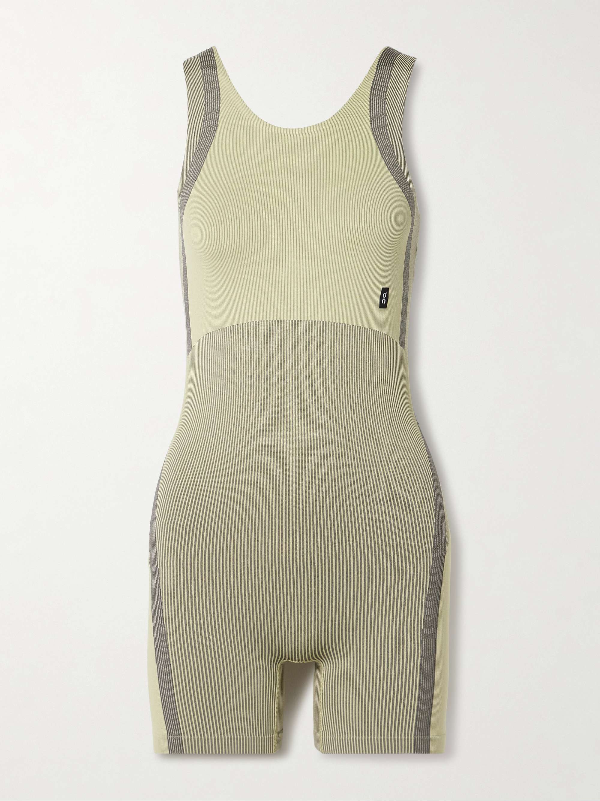 Studio ribbed stretch recycled playsuit view
