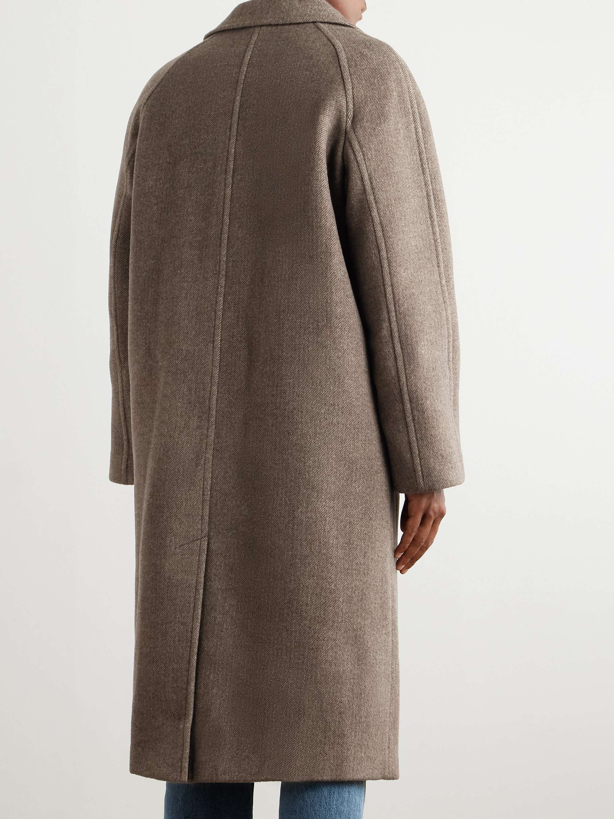 Wool and Alpaca-Blend Twill Coat view