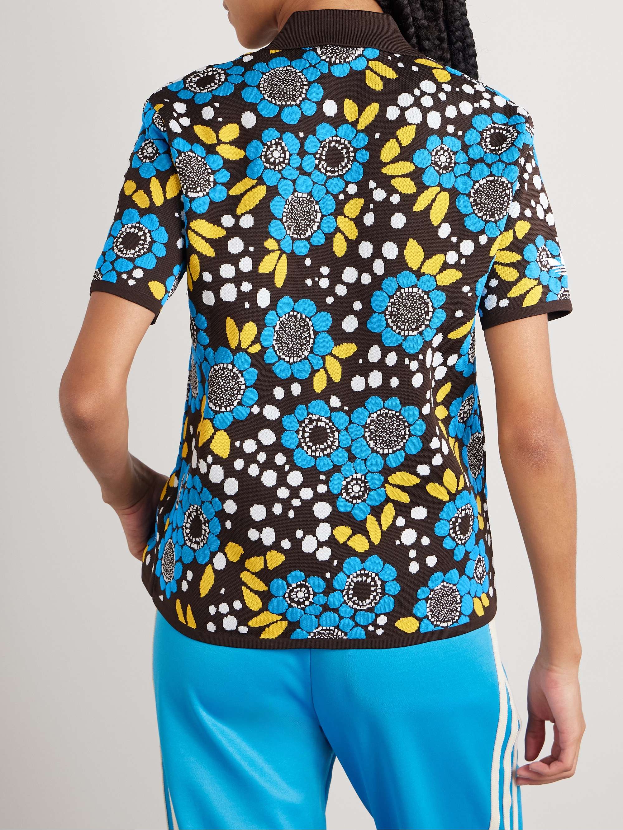 + Wales Bonner jacquard-knit polo shirt view