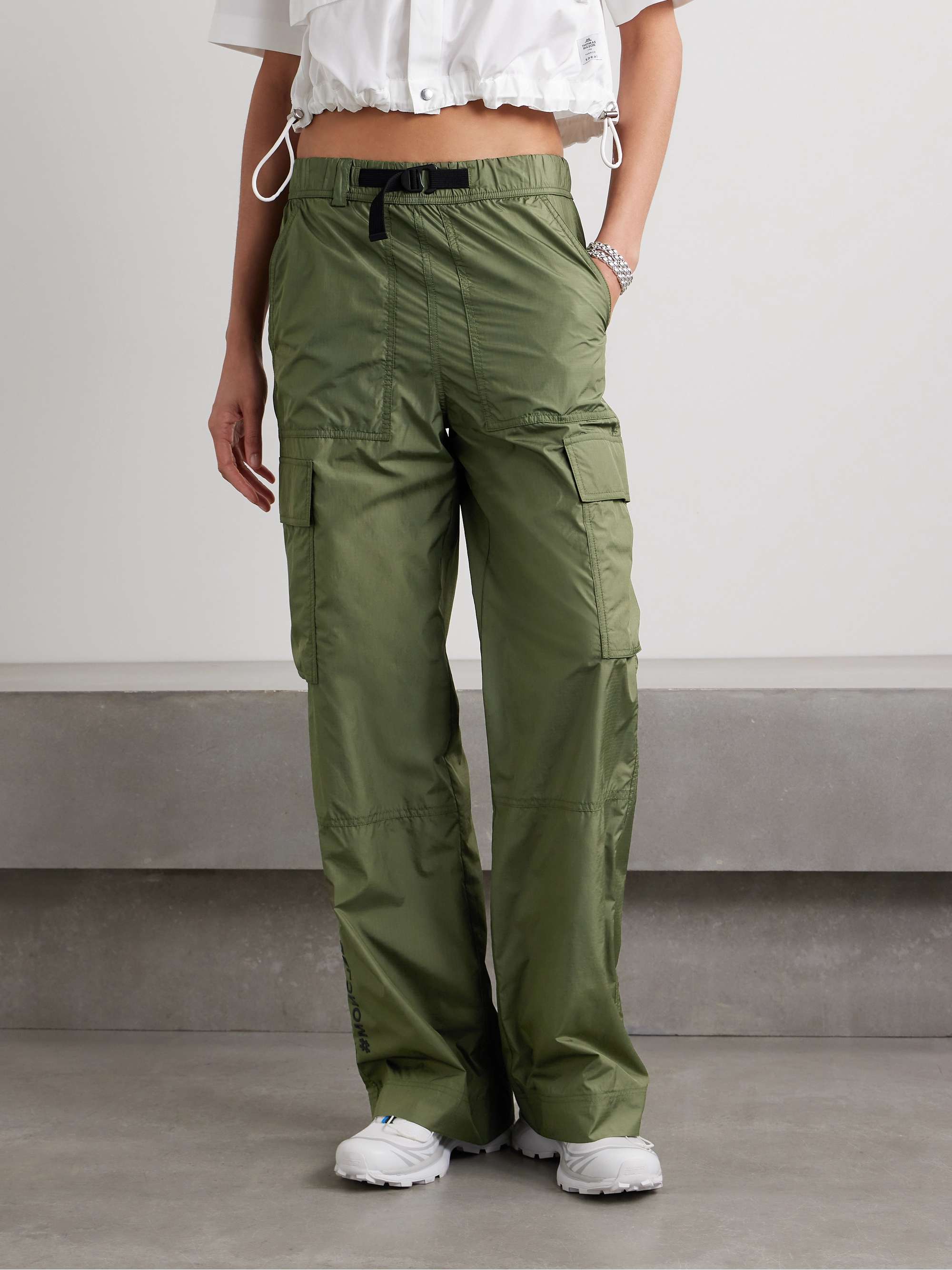Belted ripstop cargo pants view