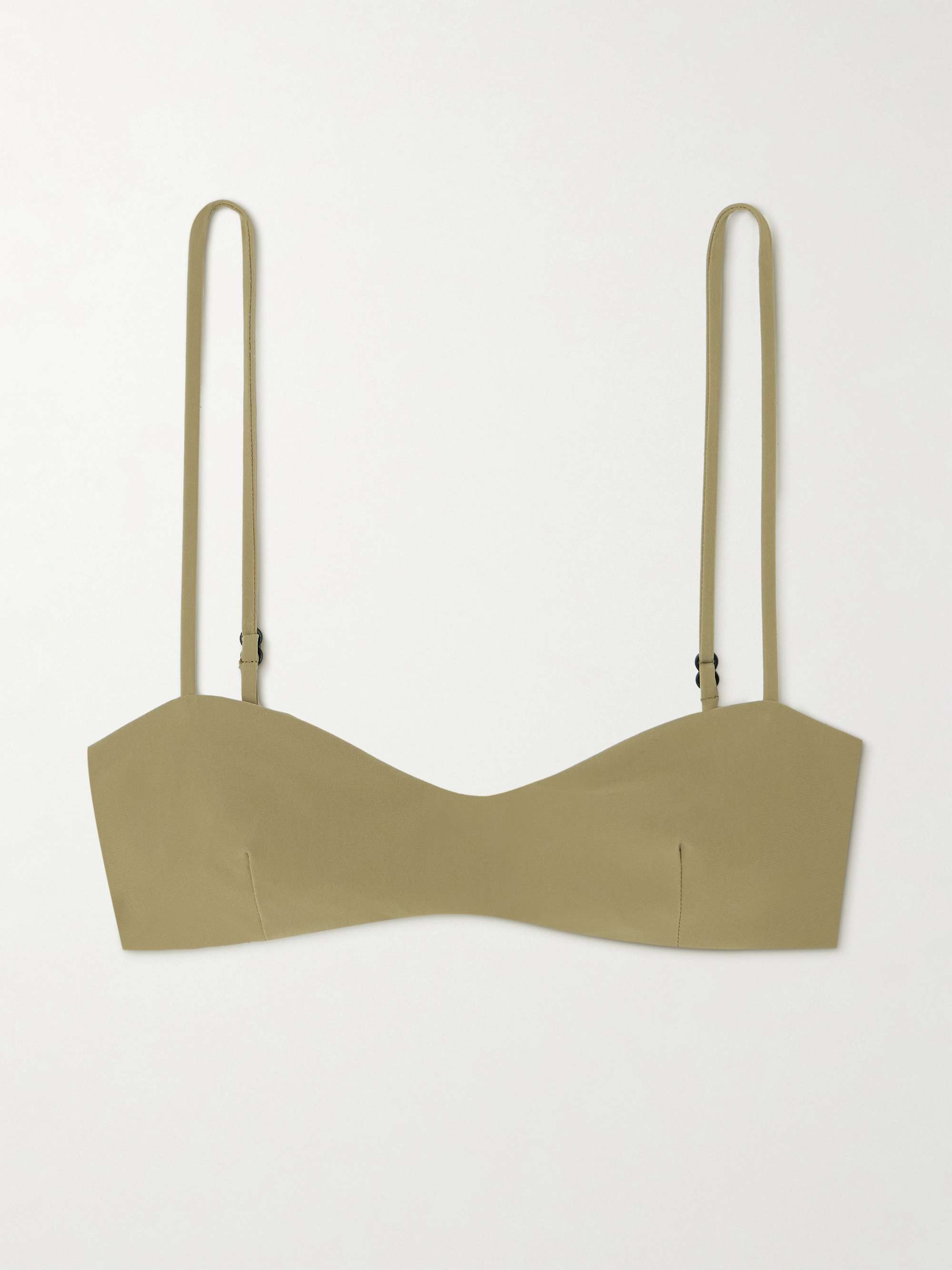 Evora recycled bikini top view