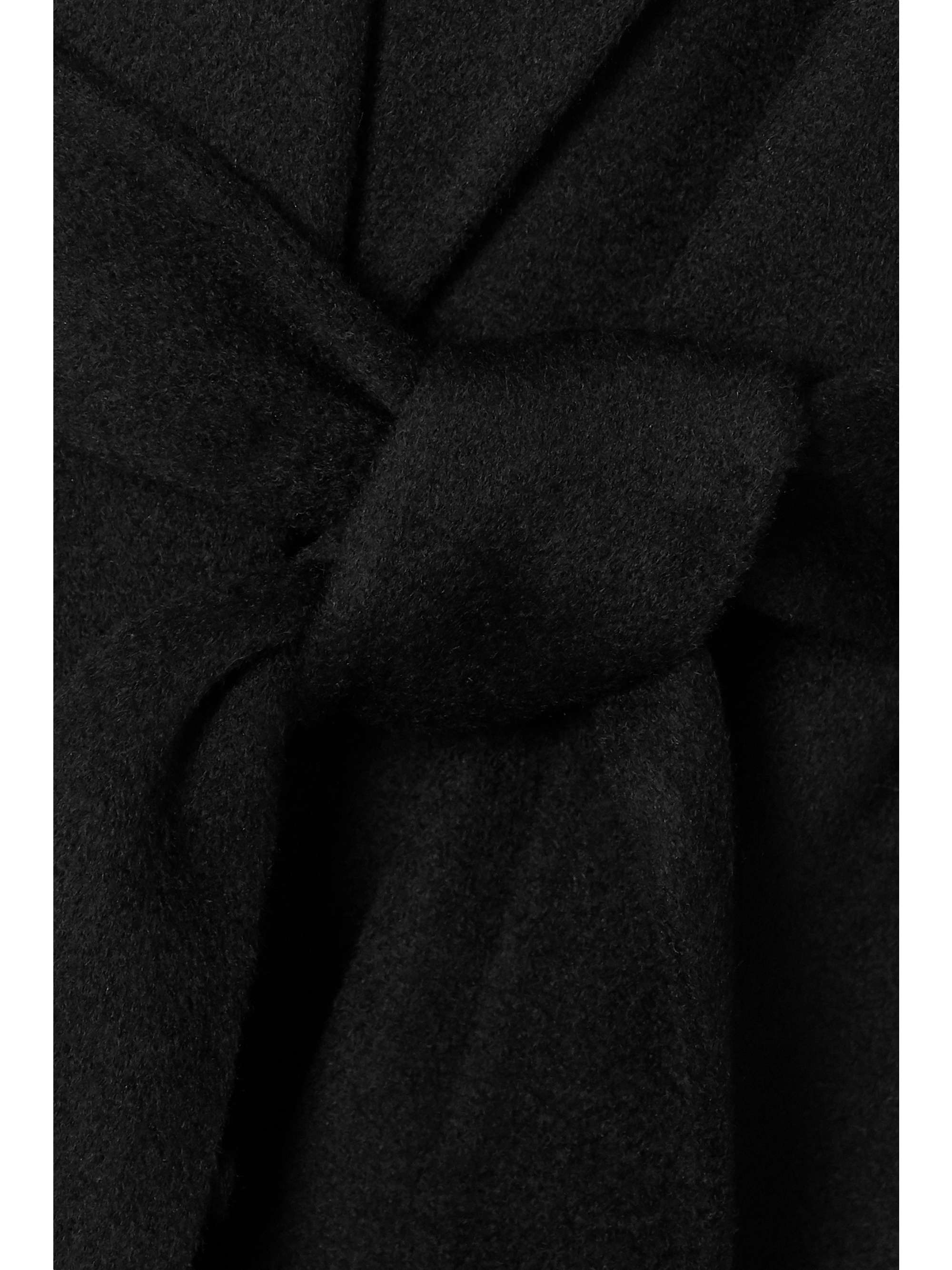 Cenda belted wool and cashmere-blend coat view