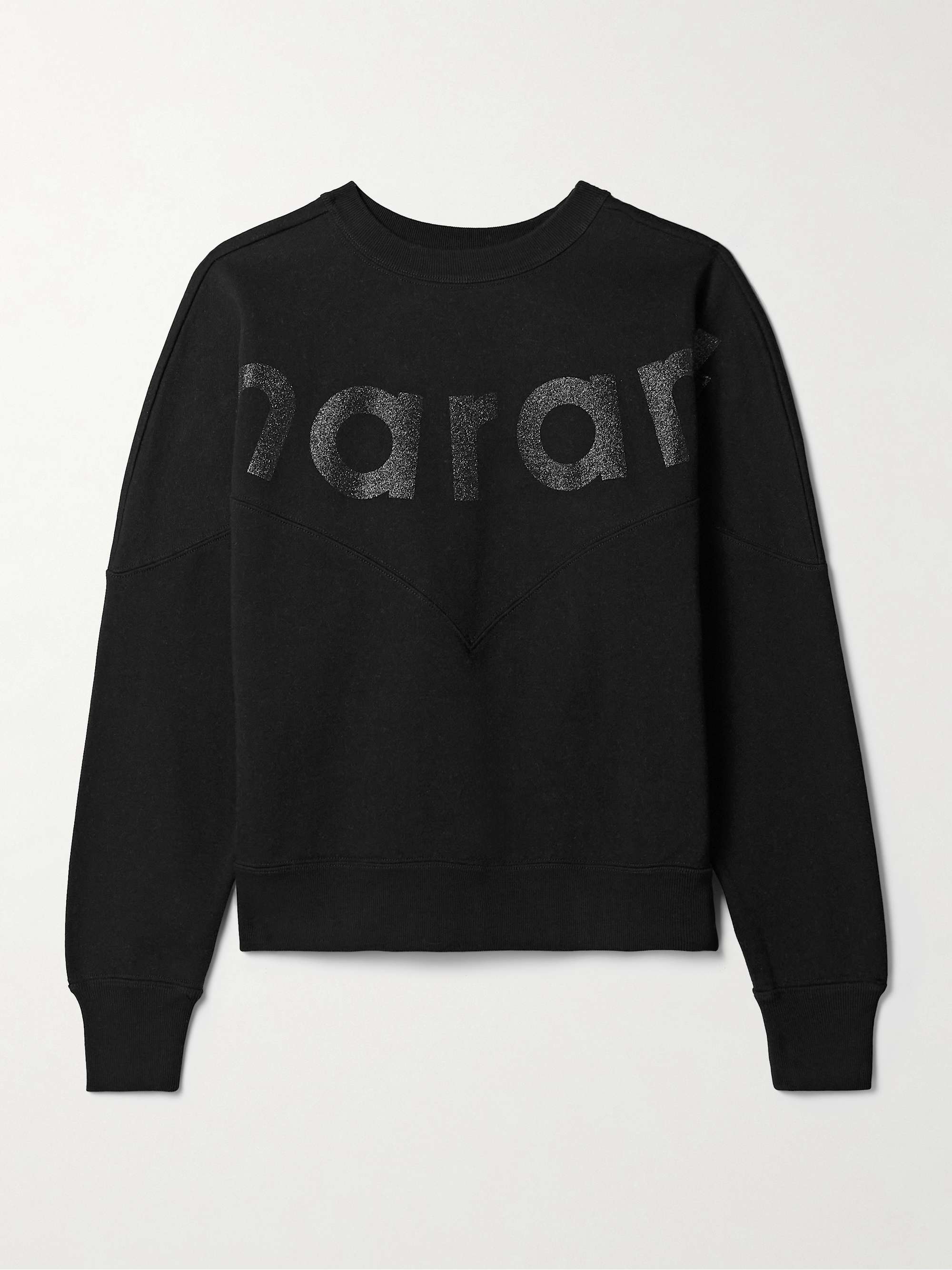 Houston glittered cotton-blend jersey sweatshirt view